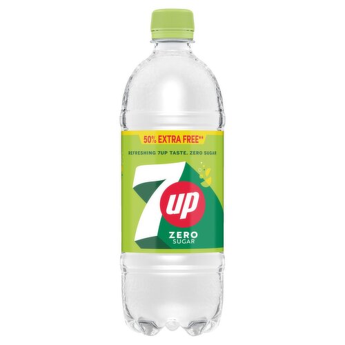 20 x 7Up Zero Sugar Bottle 750Ml