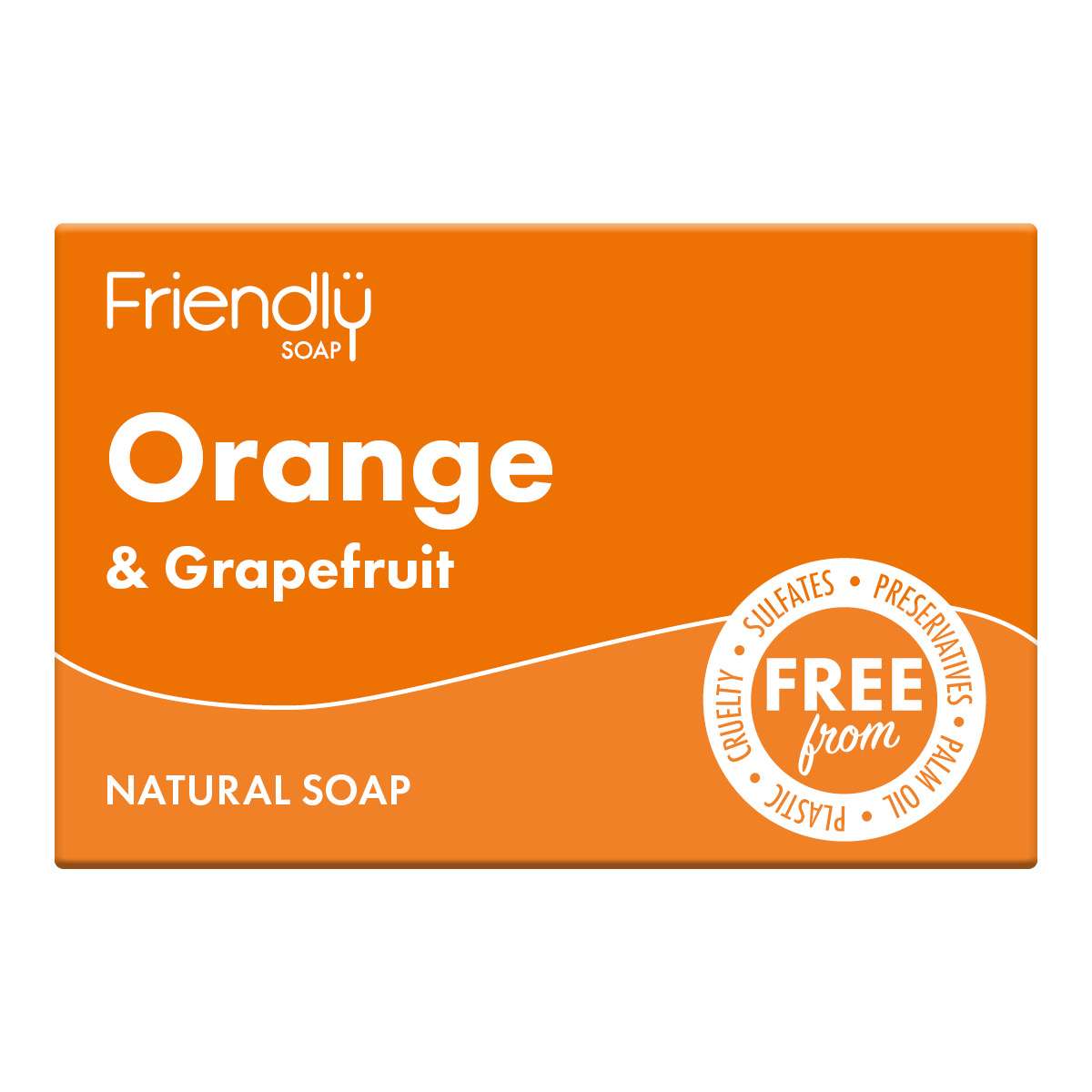 6 x Friendly Soap Orange & Grapefruit Soap - 95g