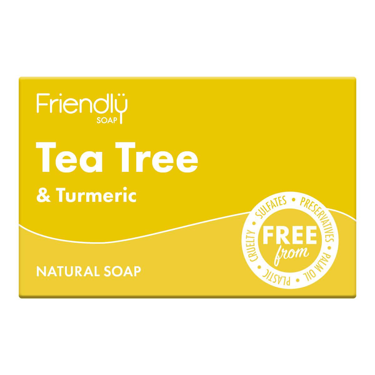 6 x Friendly Soap Tea Tree & Turmeric Soap - 95g