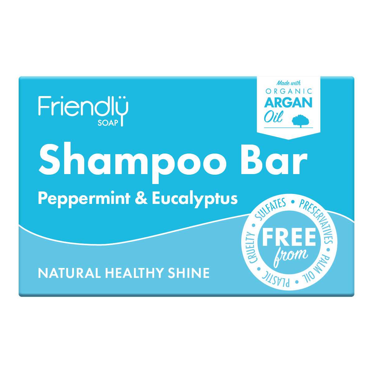 6 x Friendly Soap Peppermint & Eucalyptus Shampoo Bar - 95g