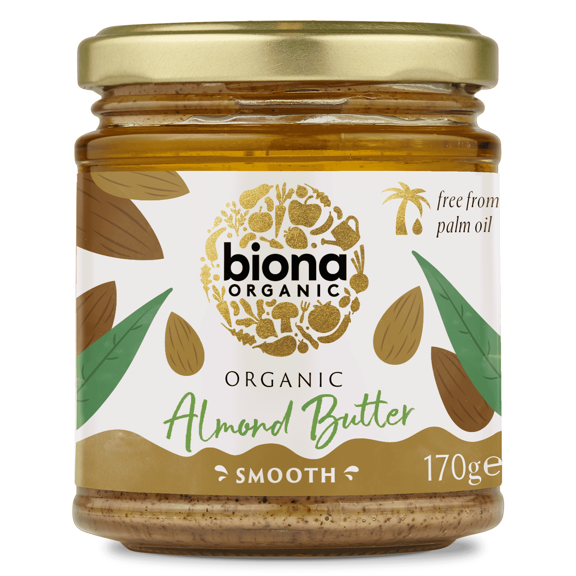 Biona Organic Almond Butter - Smooth - 170g