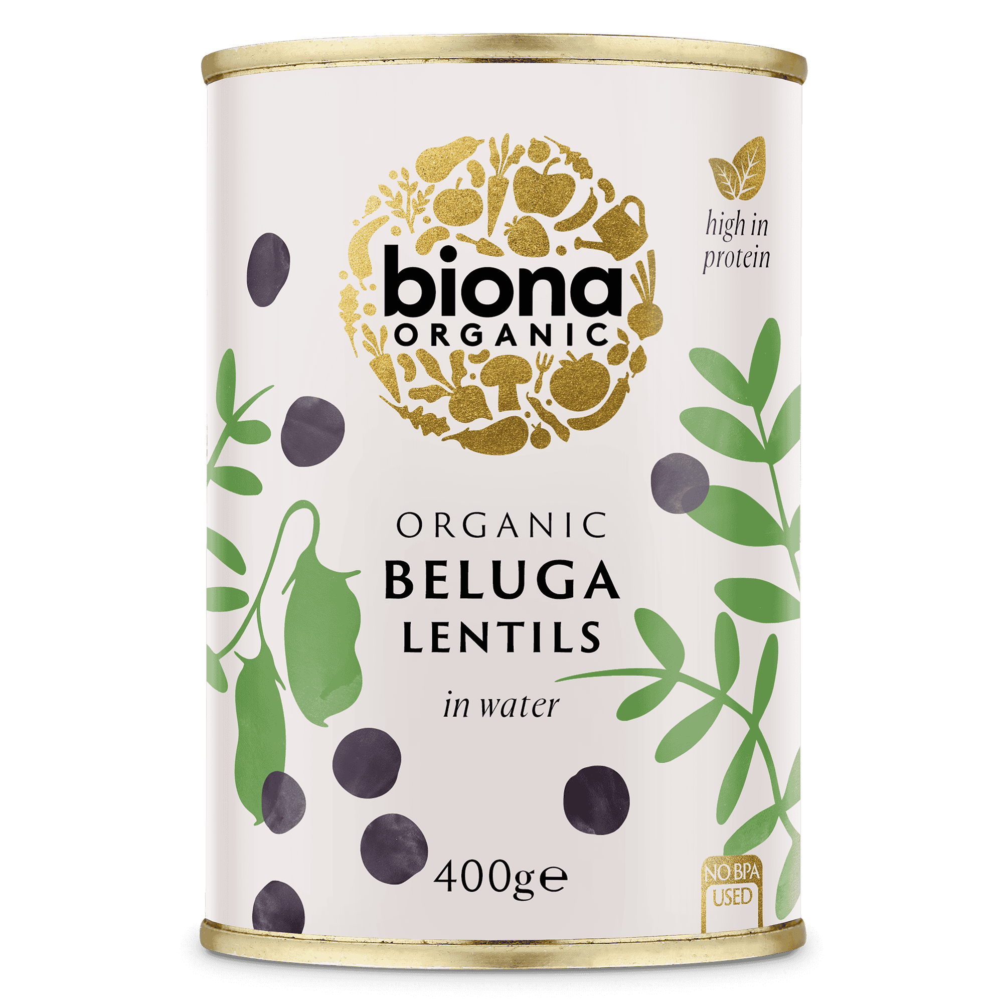 Biona Organic Beluga Lentils - 400g