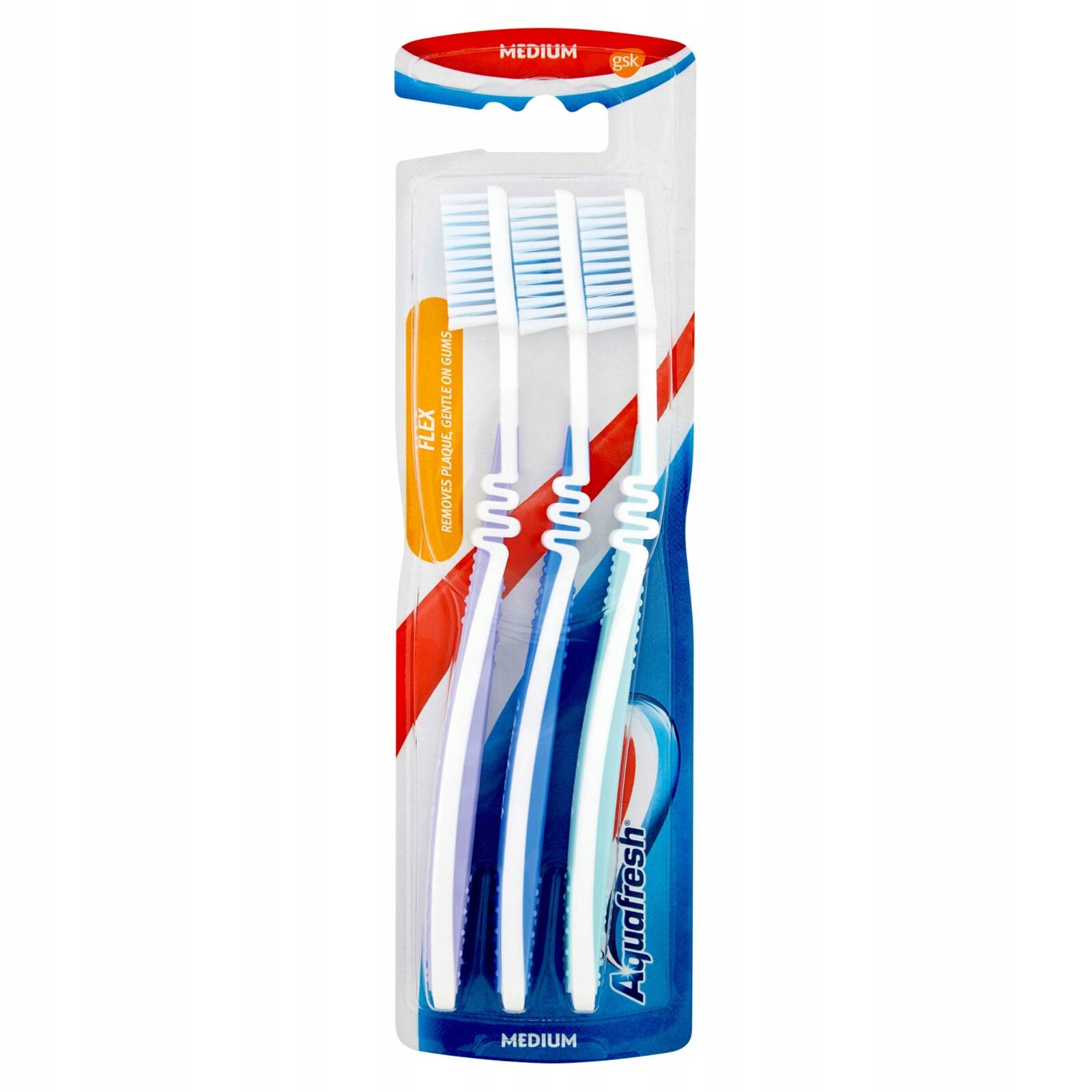 12 x Aquafresh Flex Toothbrush Medium Three Pack