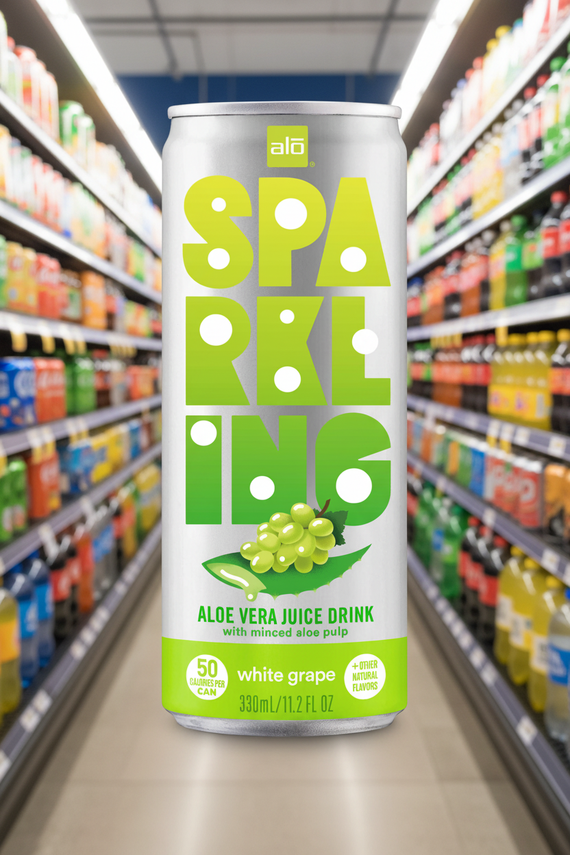 ALO Sparkling with White Grape Juice - 330ml