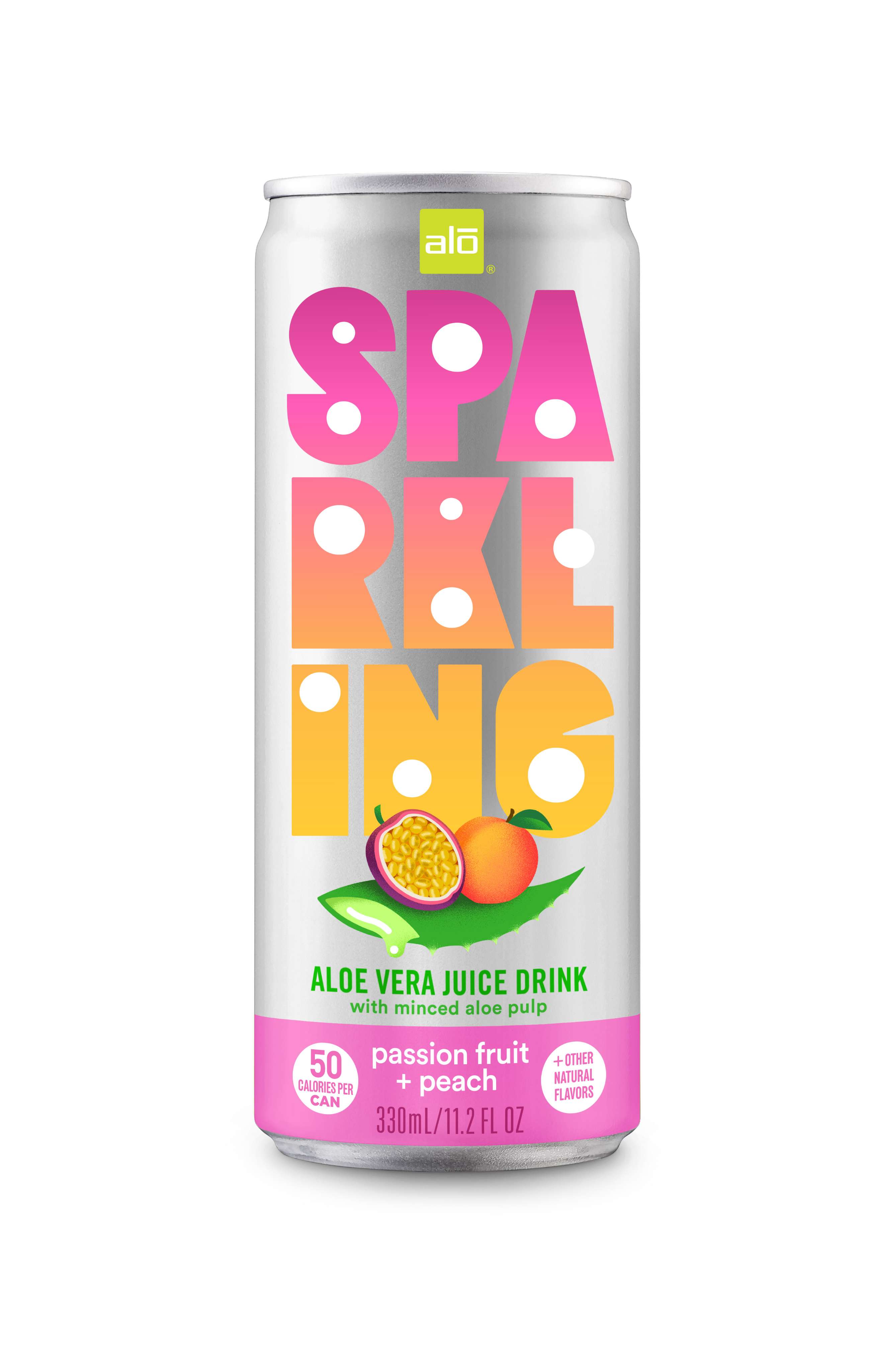 ALO Sparkling with Passion fruit & Peach juice - 330ml