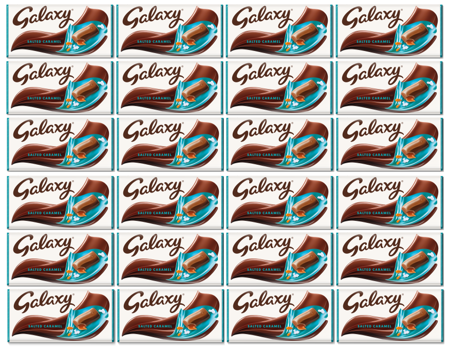 24 x Galaxy Salted Caramel Chocolate Bar 135G