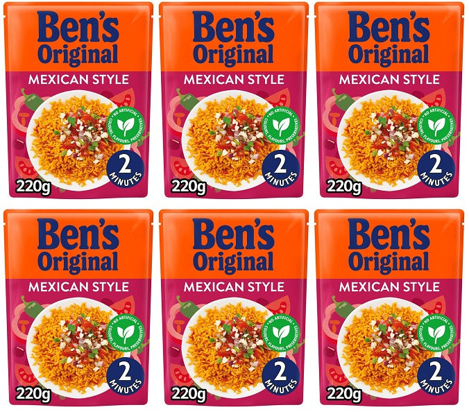6 x Ben's Original Mexican Style 220G