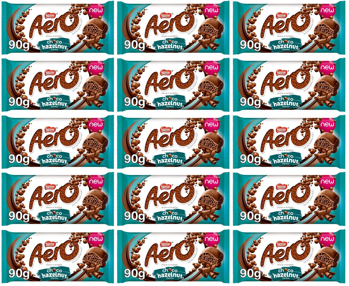 15 x Aero Hazelnut Flavour Choco 90G