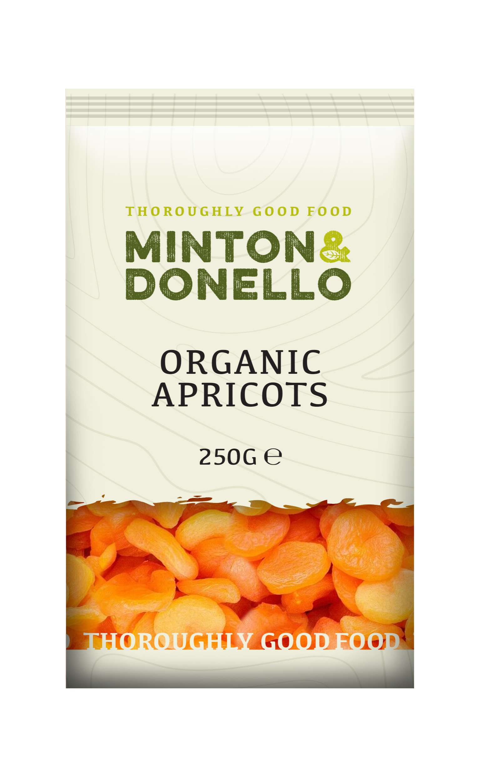6 x Minton & Donello Organic Apricots - 250g