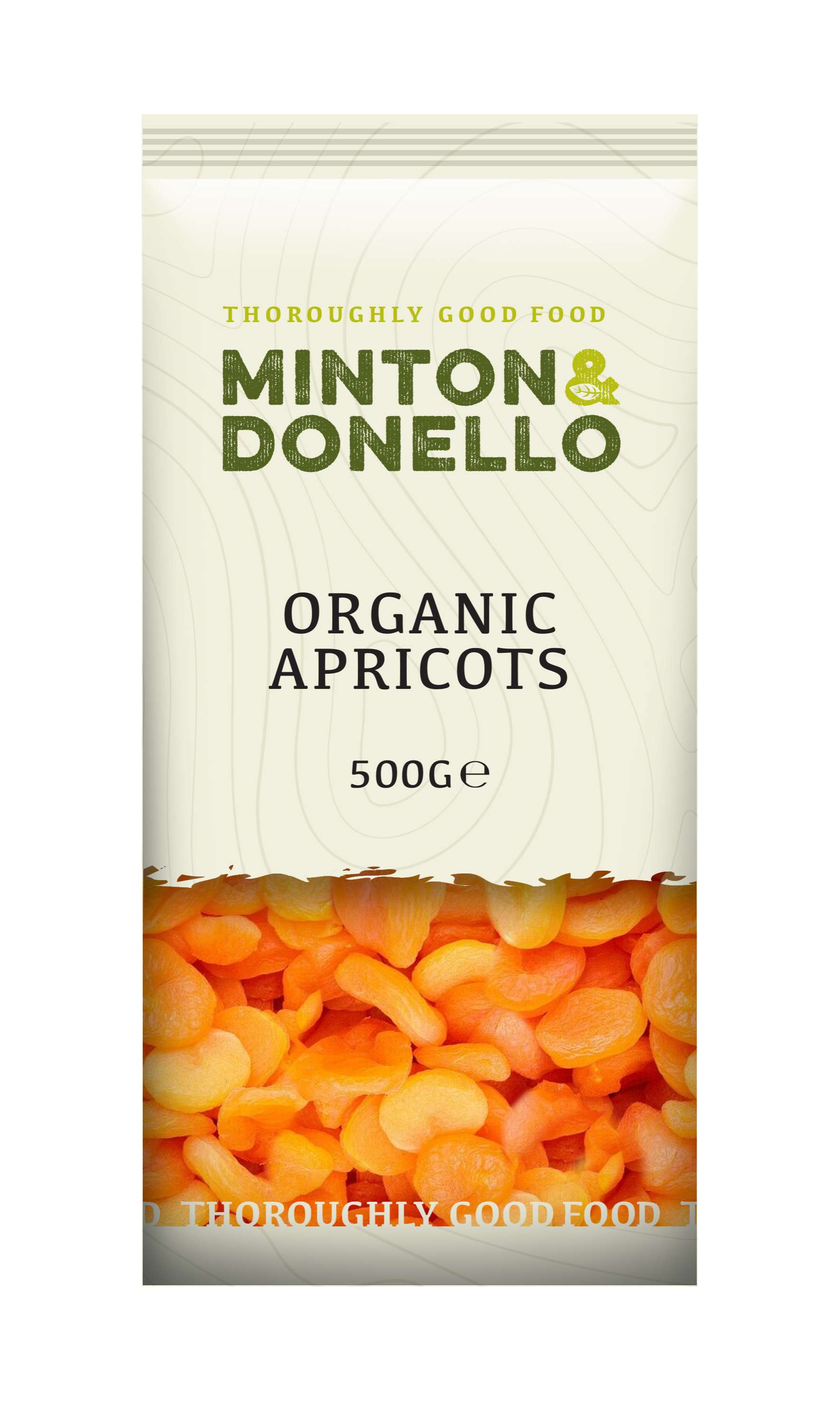 6 x Minton & Donello Organic Apricots - 500g