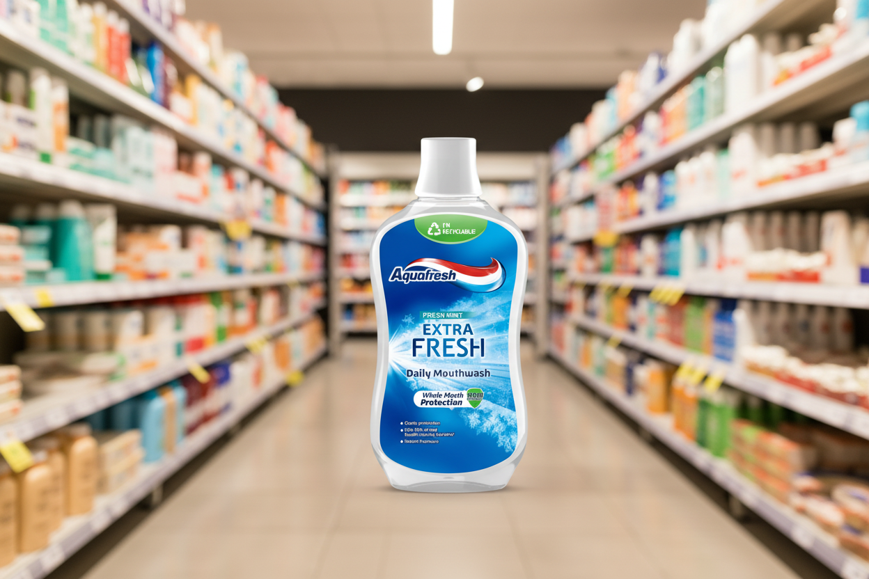 8 x Aquafresh Mouthwash - 500ML