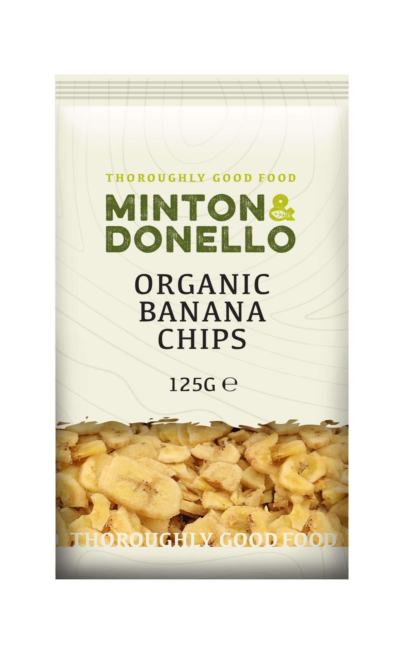 6 x Minton & Donello Organic Banana Chips - 125g