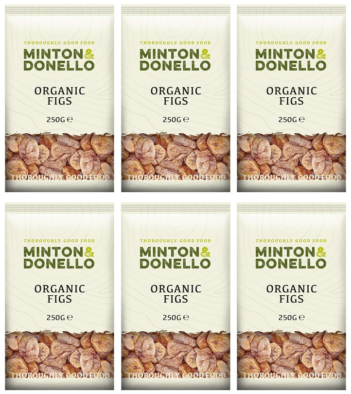 6 x Minton & Donello Organic Figs - 250g