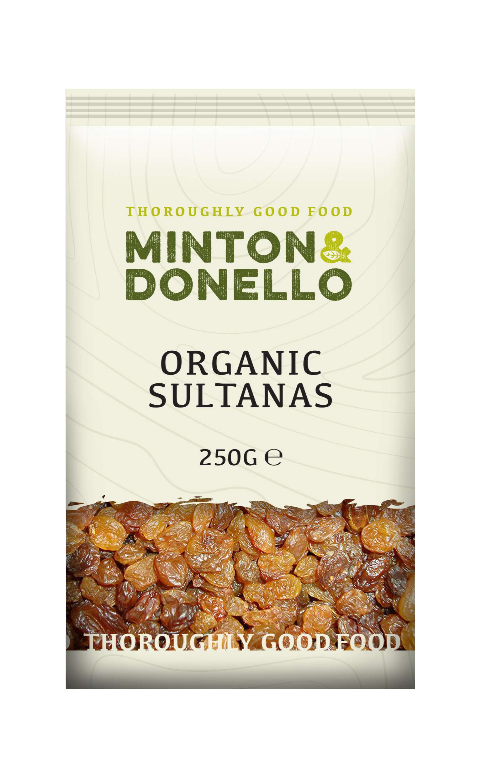6 x Minton & Donello Organic Sultanas - 250g