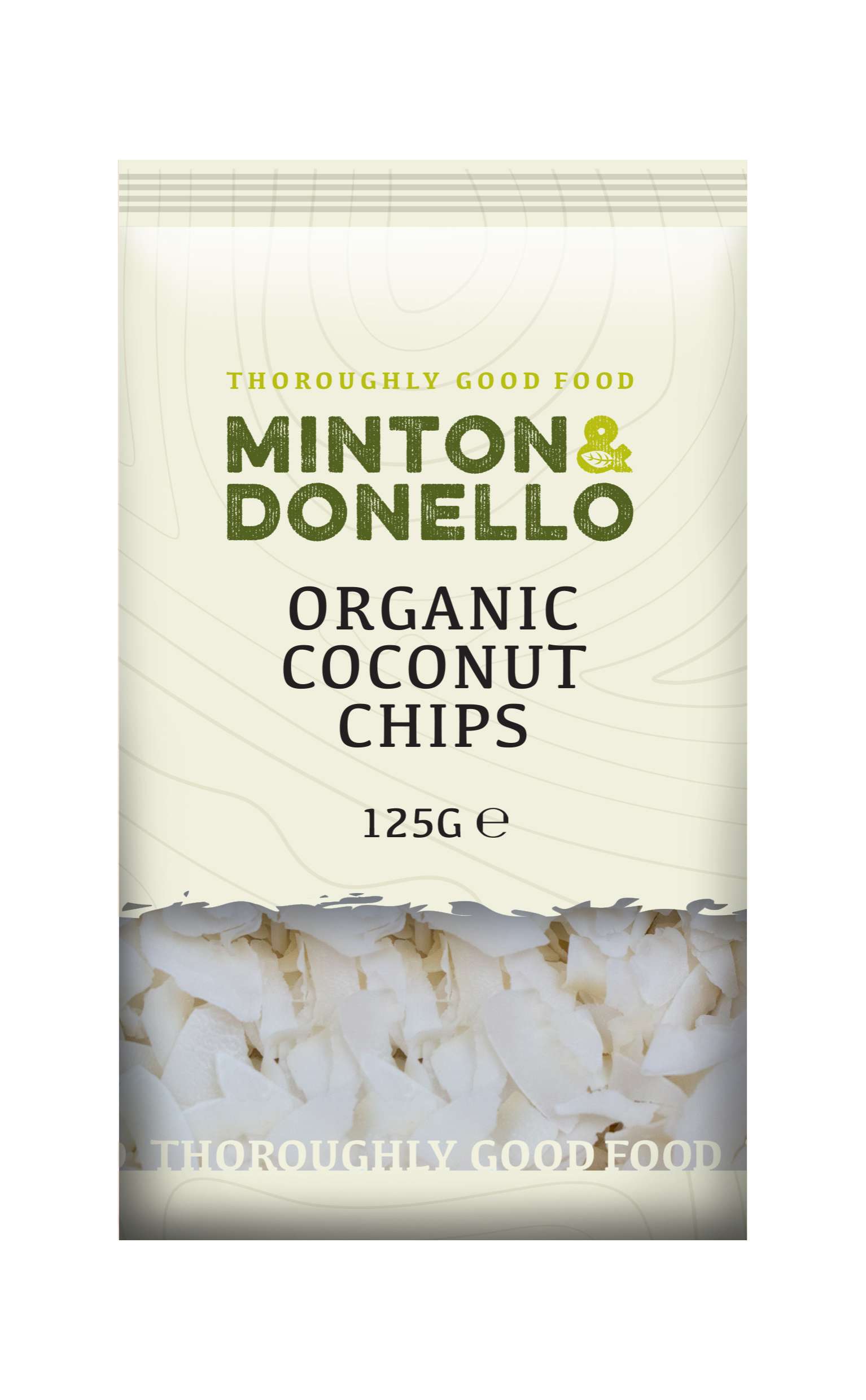 6 x Minton & Donello Organic Coconut Chips - 125g