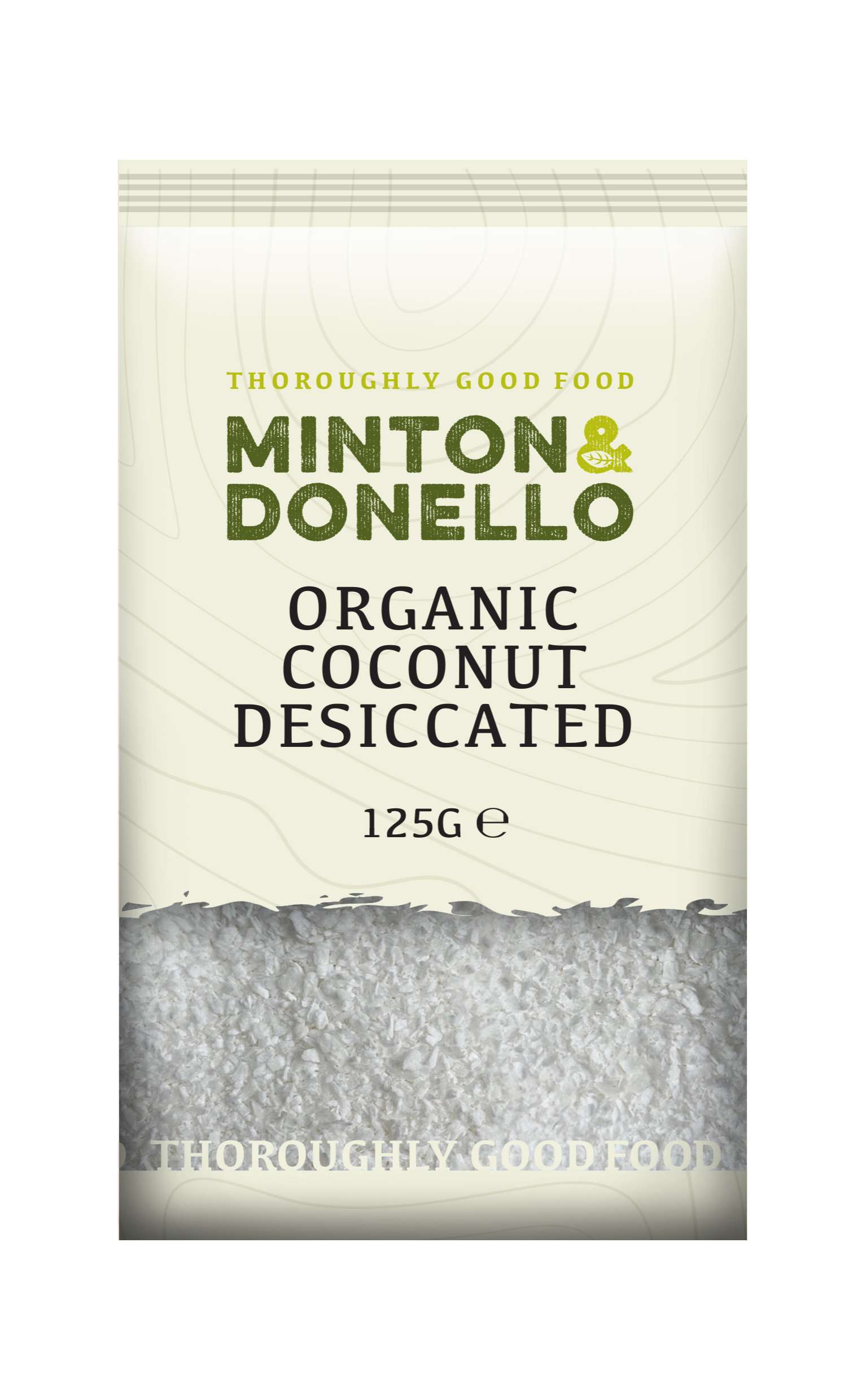 6 x Minton & Donello Organic Coconut Desiccated - 125g