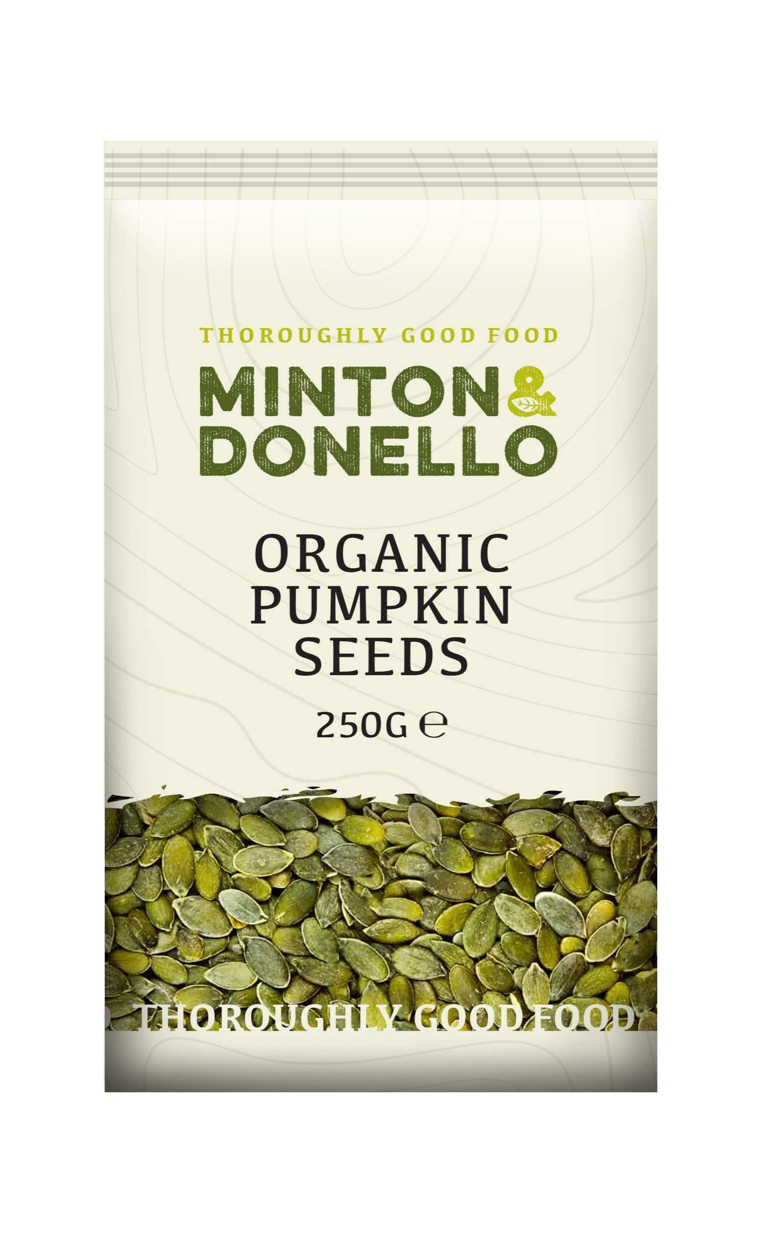 6 x Minton & Donello Organic Pumpkin Seeds - 250g