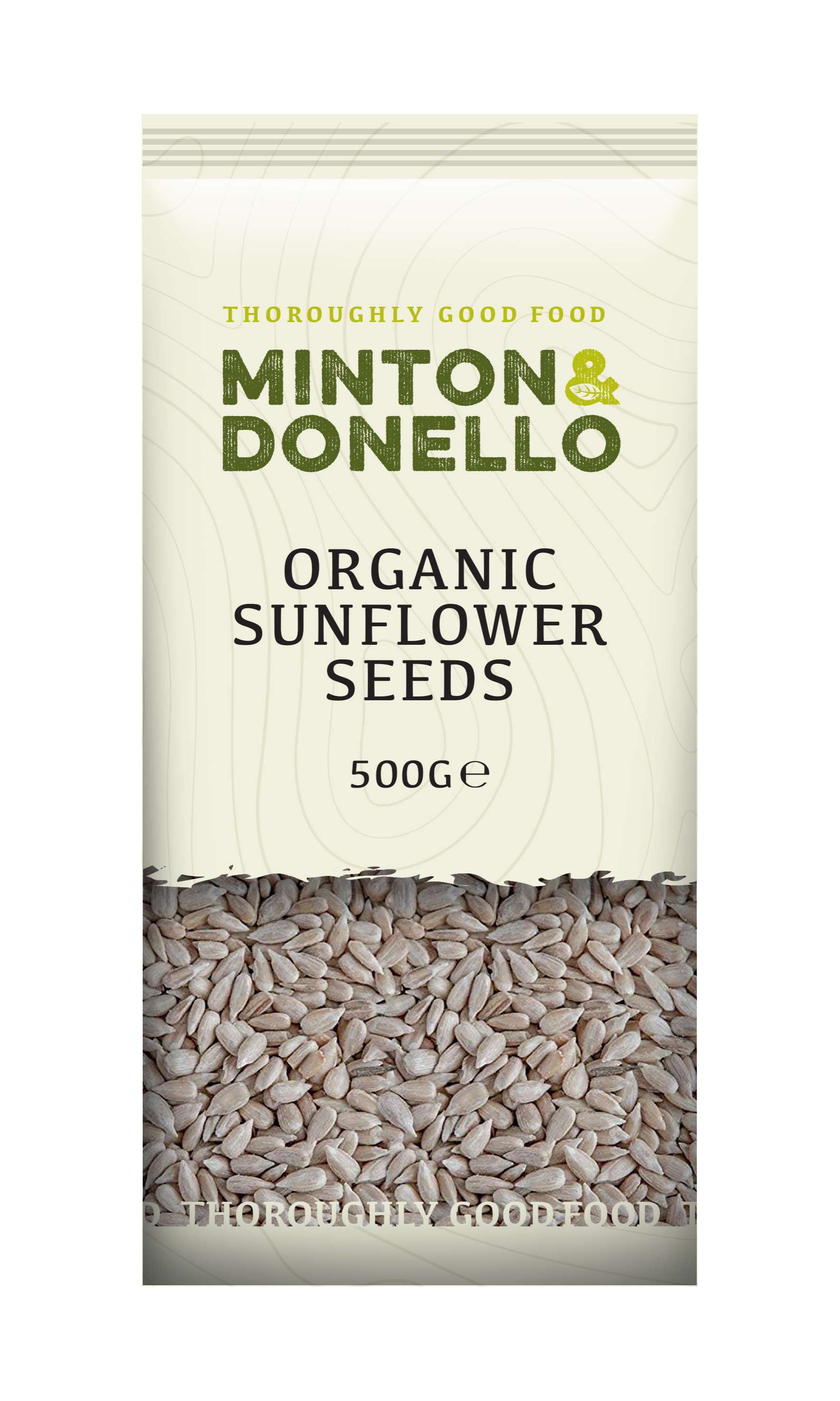 6 x Minton & Donello Organic Sunflower Seeds - 500g
