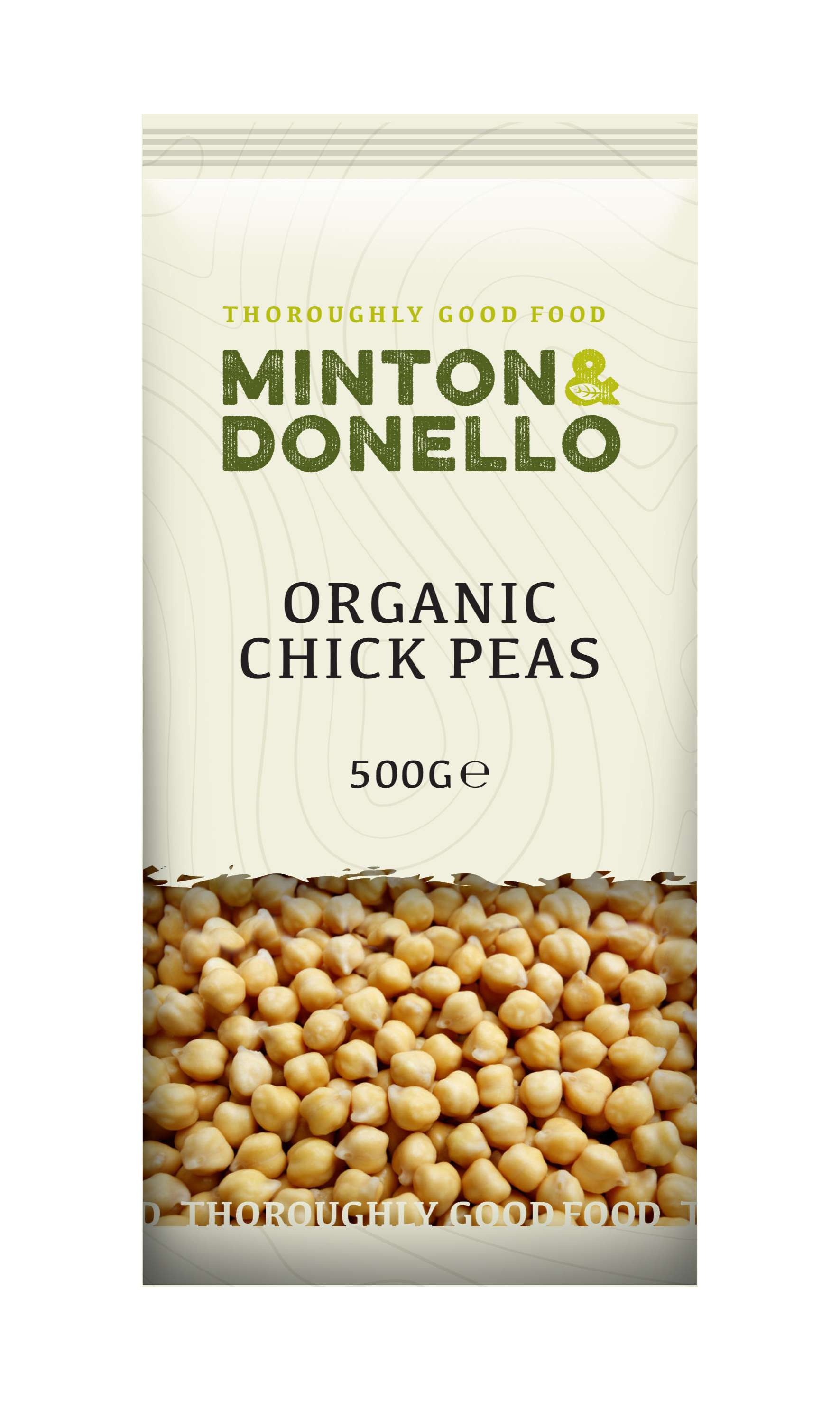 6 x Minton & Donello Organic Chickpeas - 500g