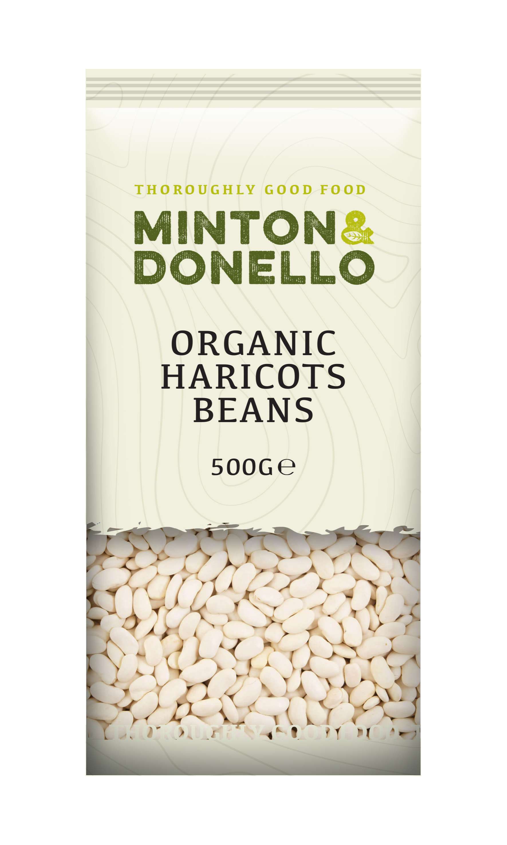 6 x Minton & Donello Organic Haricots Beans - 500g