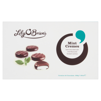 10 X Lily O'Briens Mint Cremes Box Chocolates 200GM