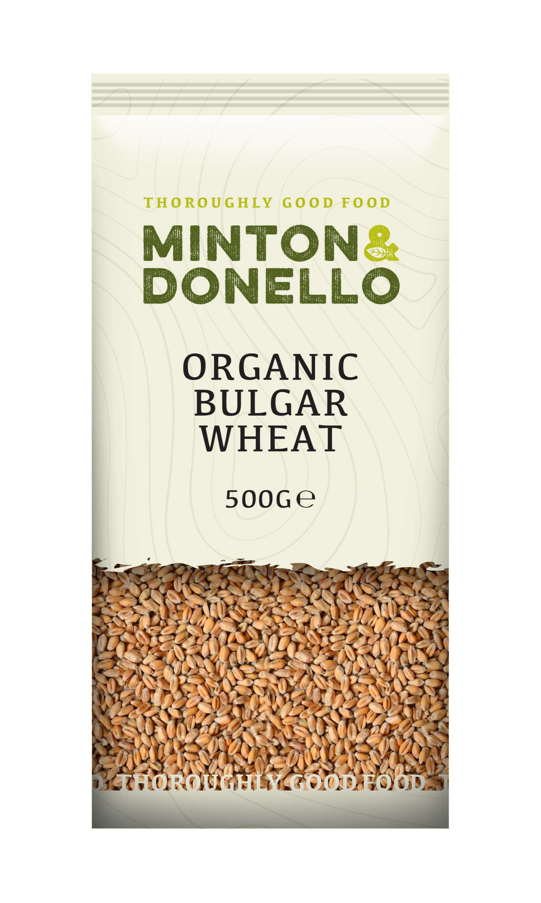 6 x Minton & Donello Organic Bulgar Cracked Wheat Coars - 500g