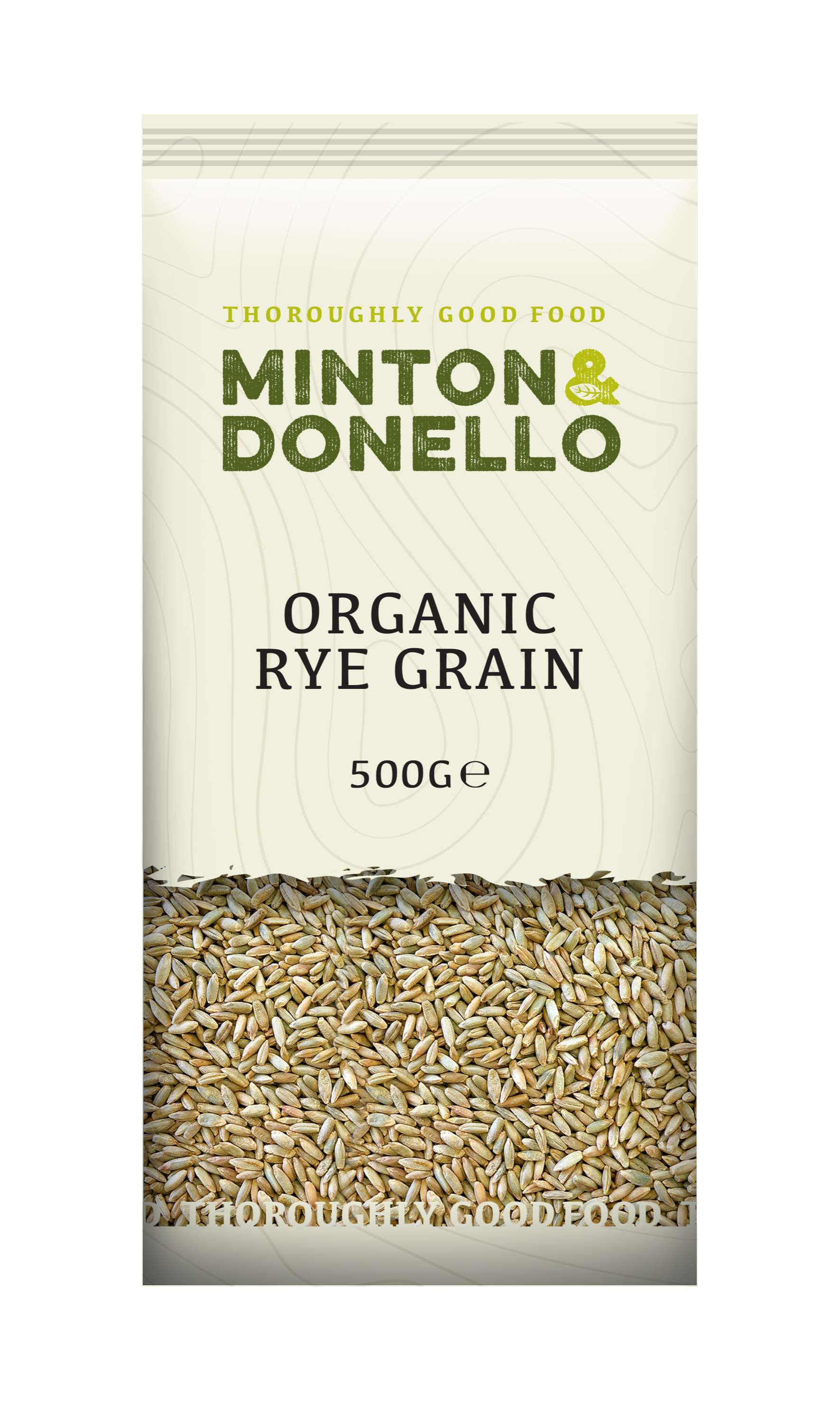 6 x Minton & Donello Organic Rye Grain - 500g