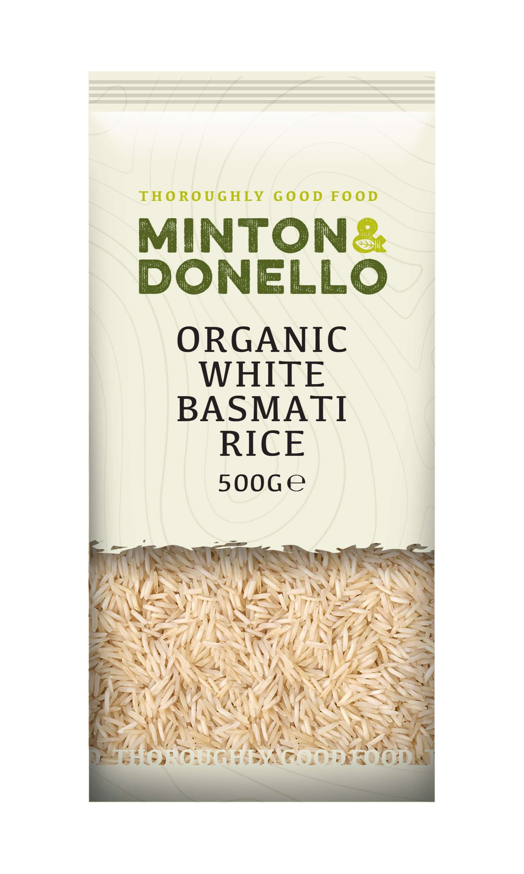 6 x Minton & Donello Organic White Basmati Rice - 500g