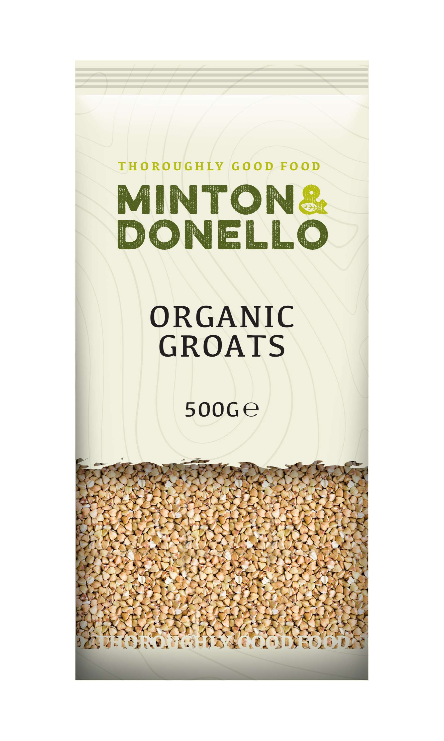 6 x Minton & Donello Organic Groats - 500g
