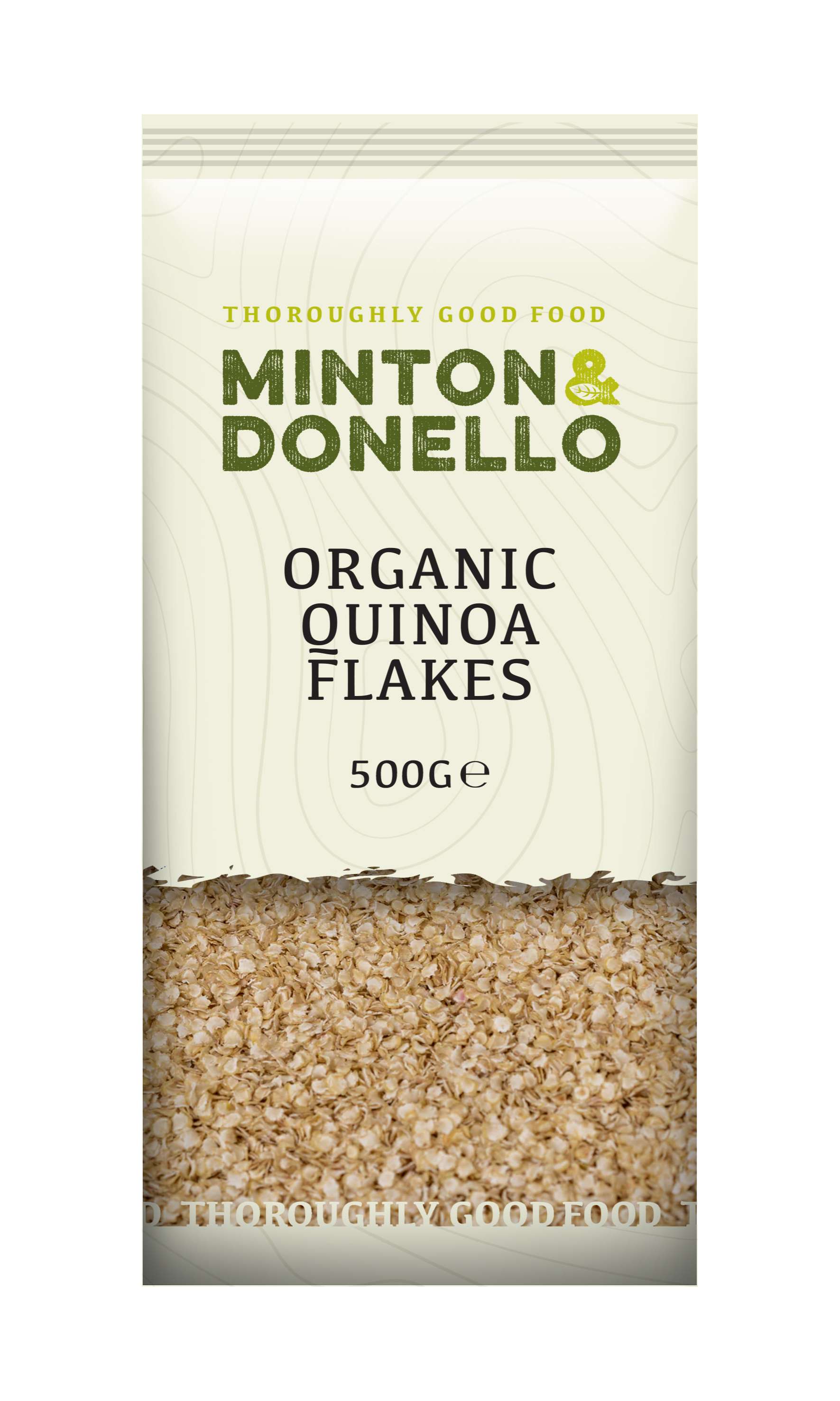6 x Minton & Donello Organic Quinoa Flakes - 500g