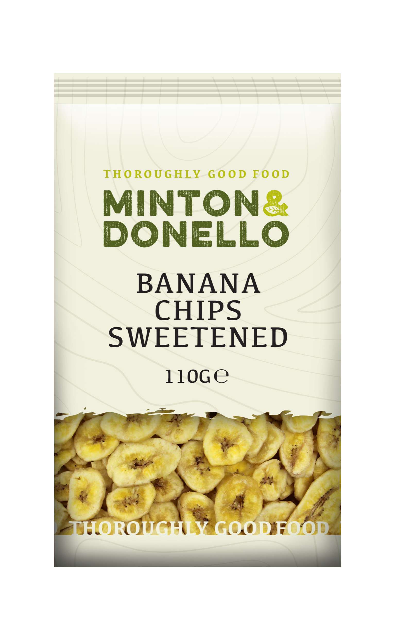 6 x Minton & Donello Banana Chips Sweetened - 110g