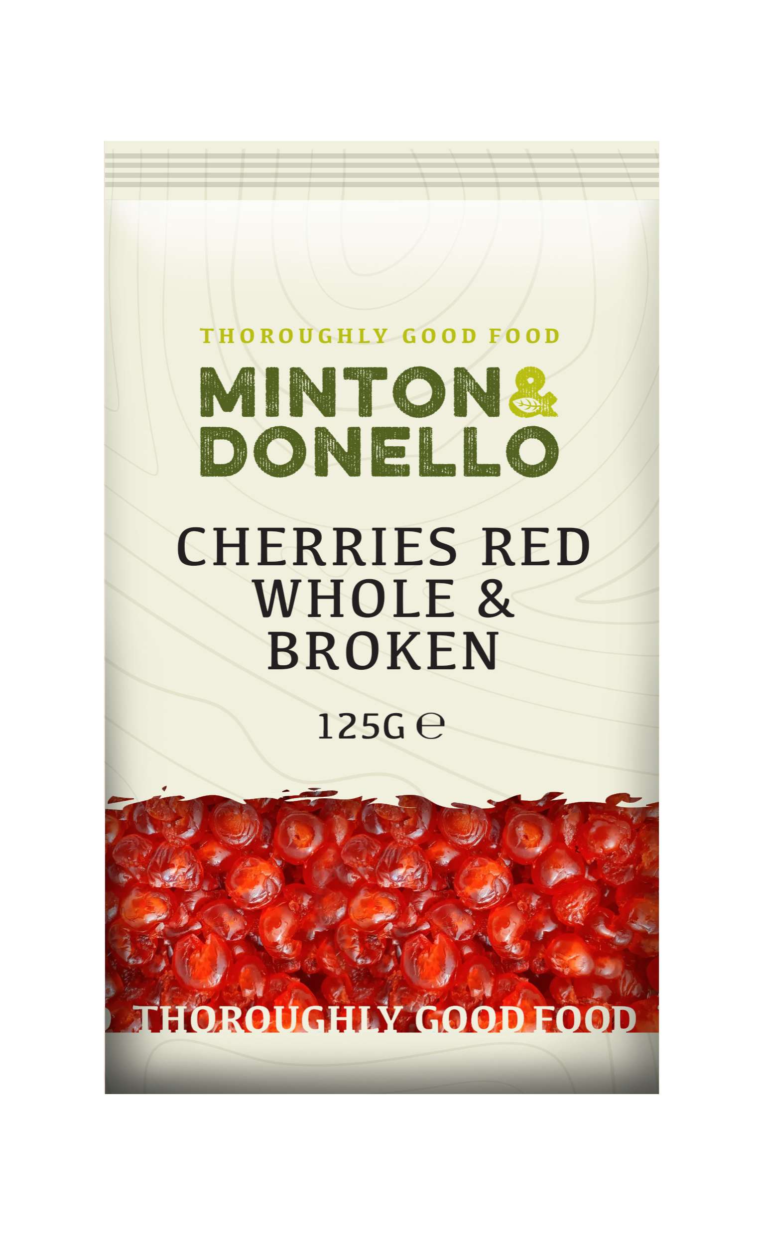 6 x Minton & Donello Cherries Red Whole & Broken - 125g