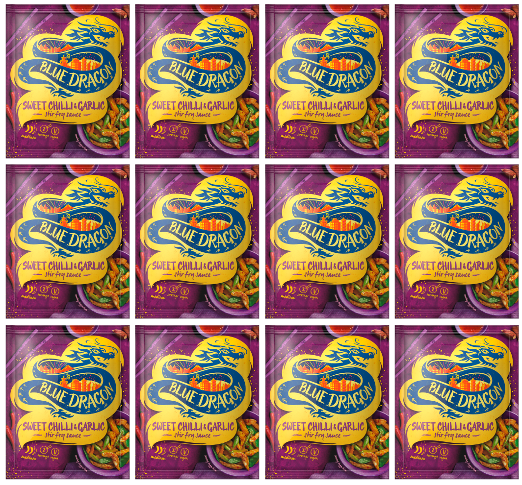 12 x Blue Dragon Stir Fry Sweet Chilli & Garlic 120Gm