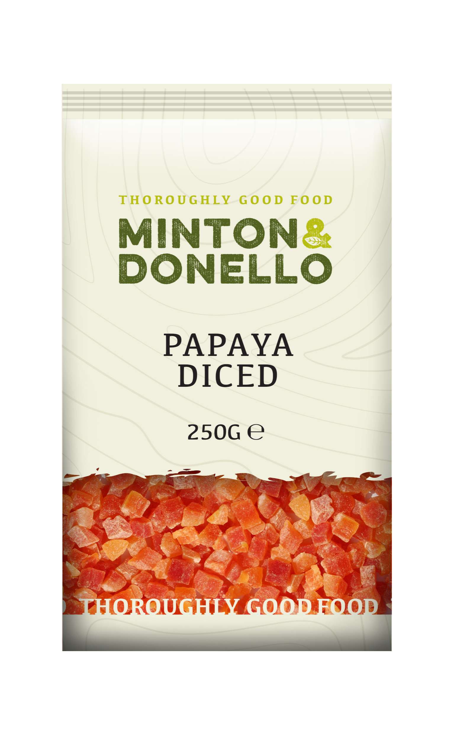 6 x Minton & Donello Papaya Diced - 250g