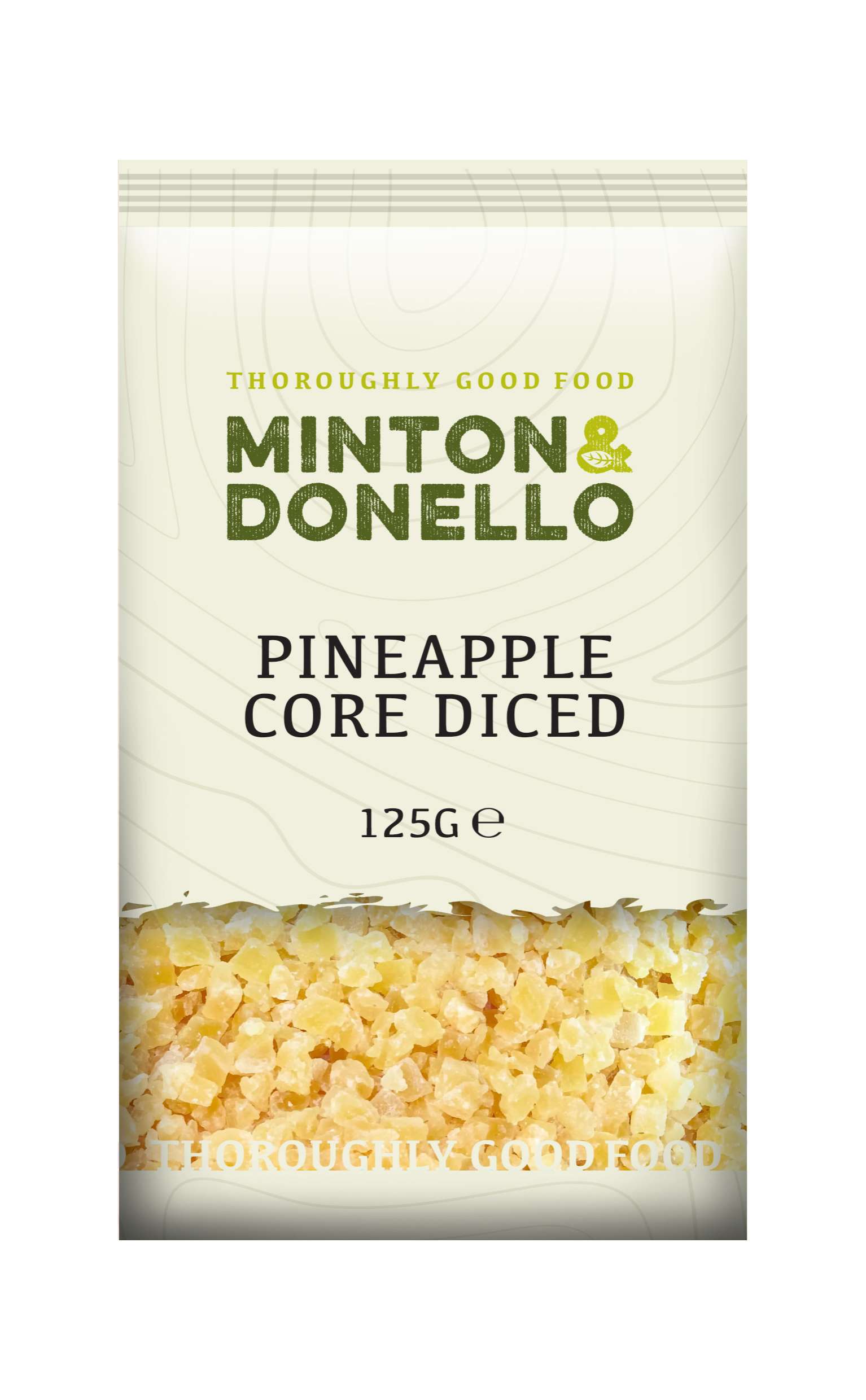 6 x Minton & Donello Pineapple Core Diced - 125g