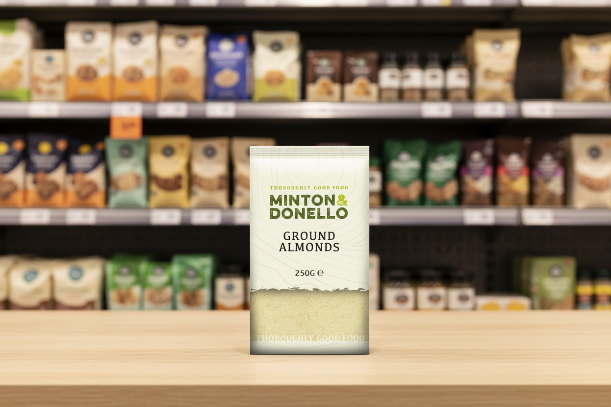 6 x Minton & Donello Almonds Ground Blanched - 250g