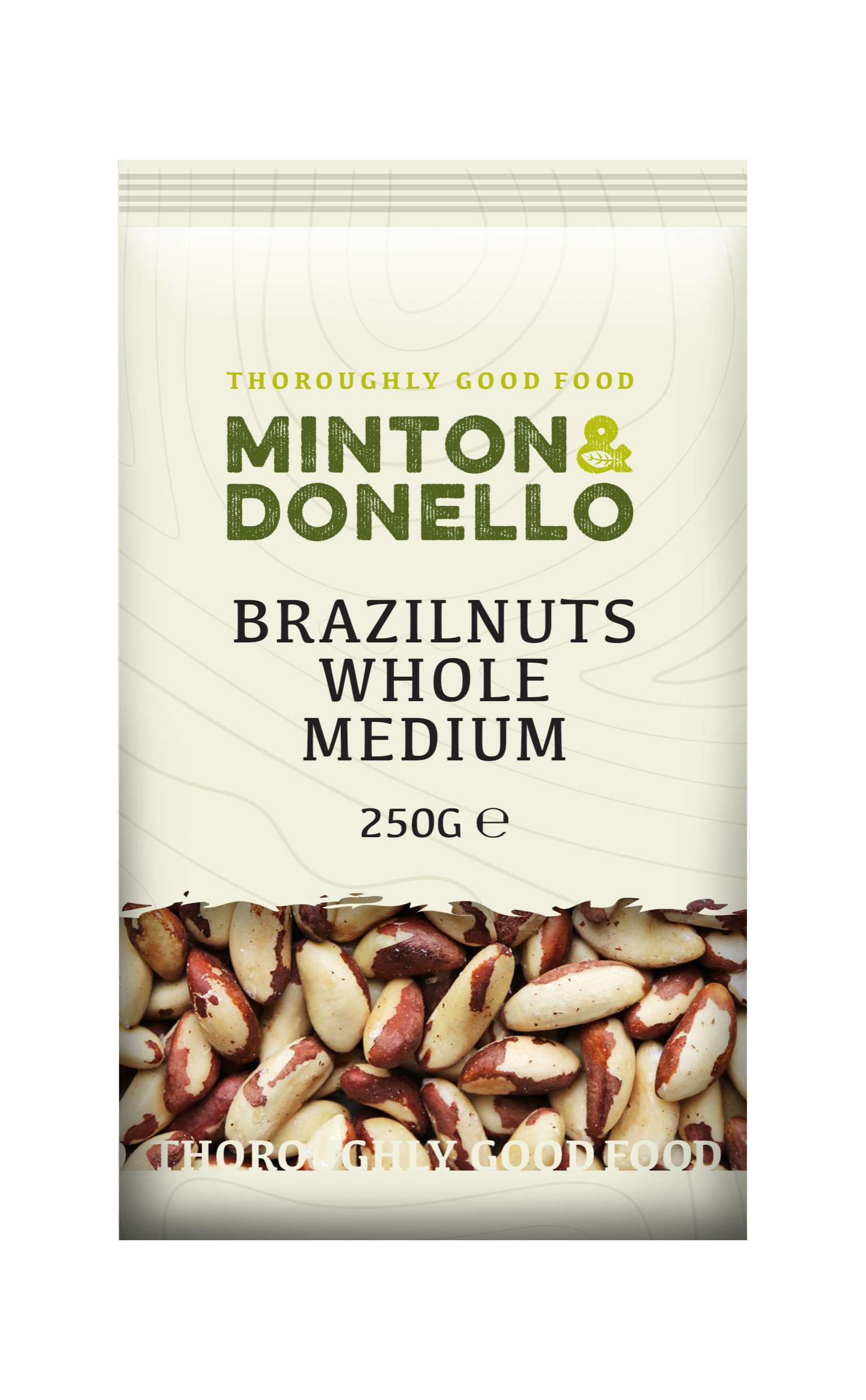 6 x Minton & Donello Brazilnuts Whole Medium - 250g