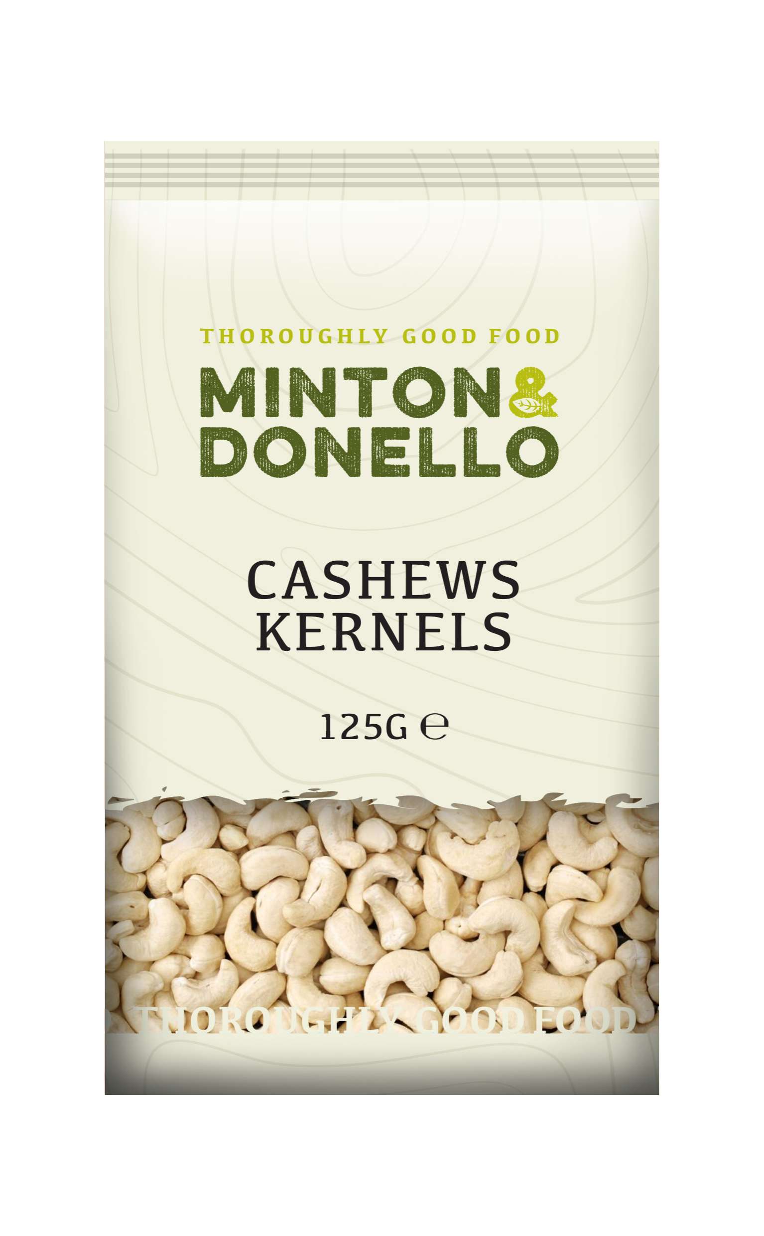 6 x Minton & Donello Cashews Kernels - 125g