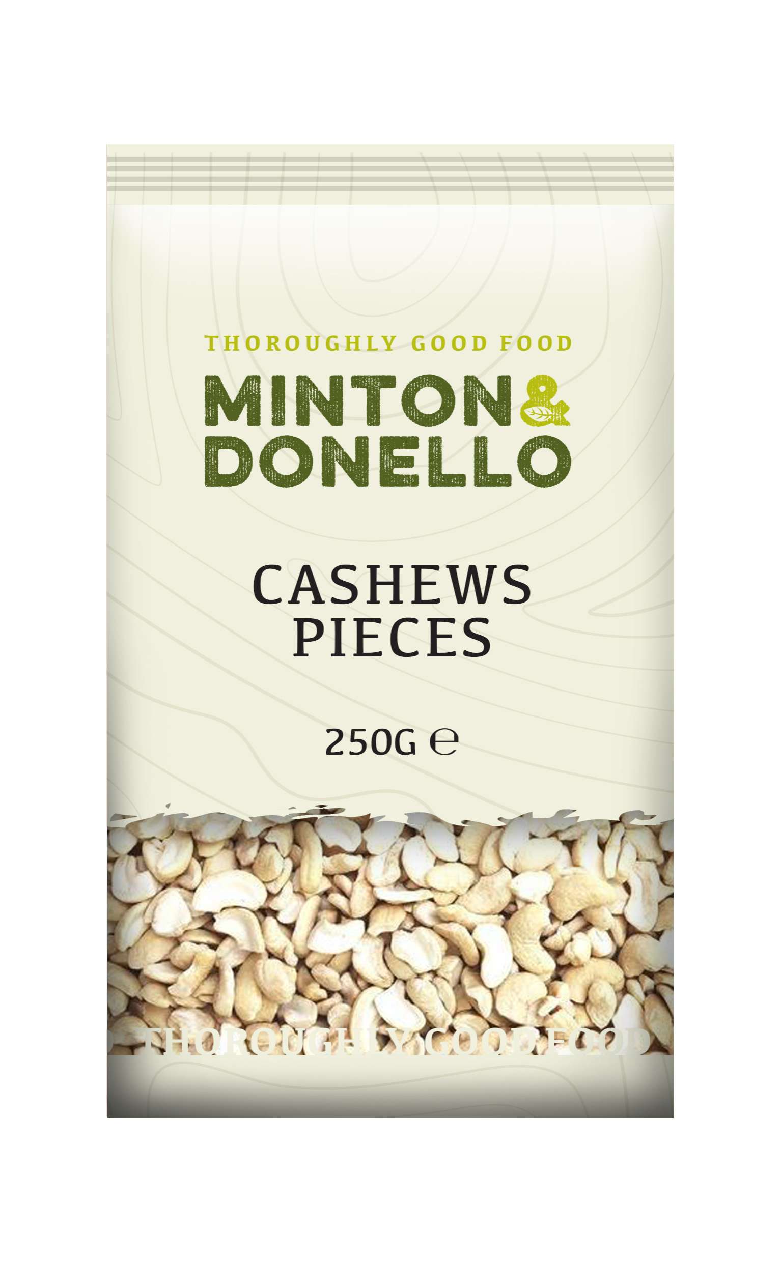 6 x Minton & Donello Cashews Pieces - 250g