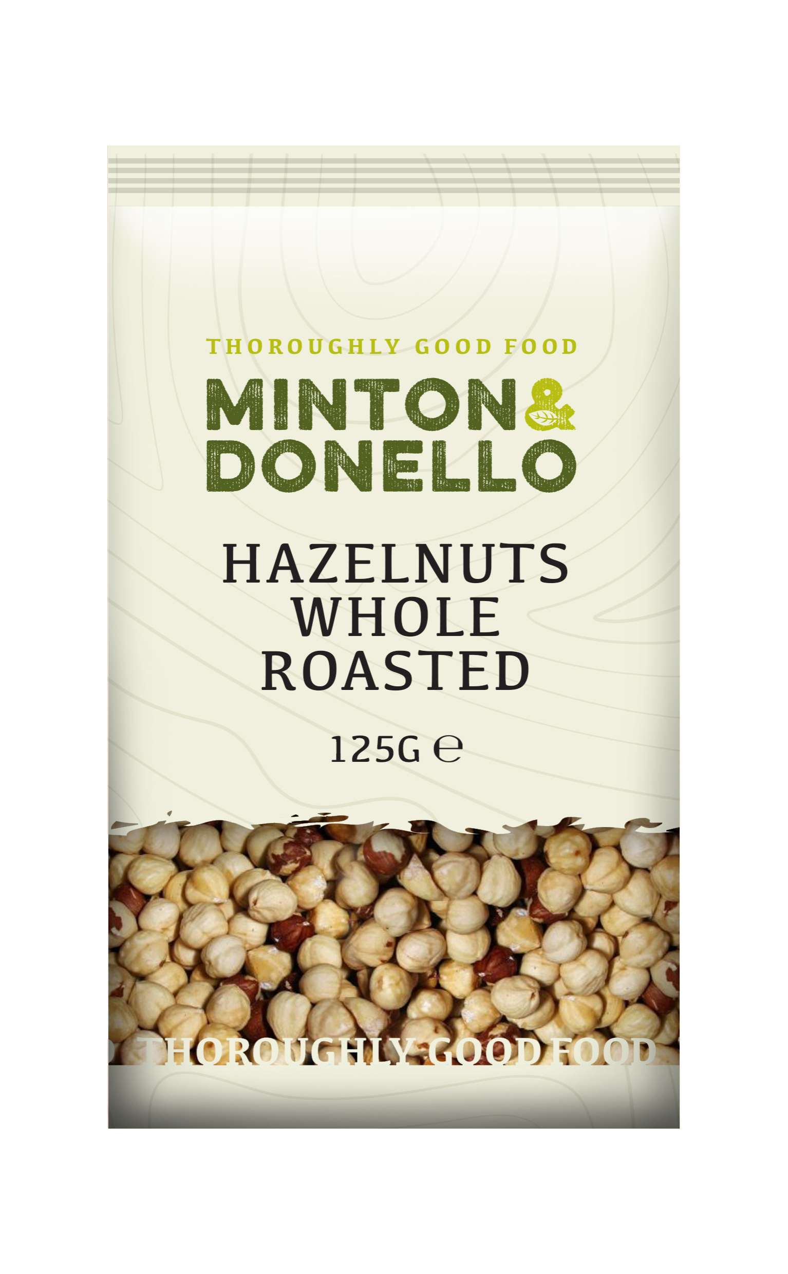 6 x Minton & Donello Hazelnuts Whole Roasted - 125g