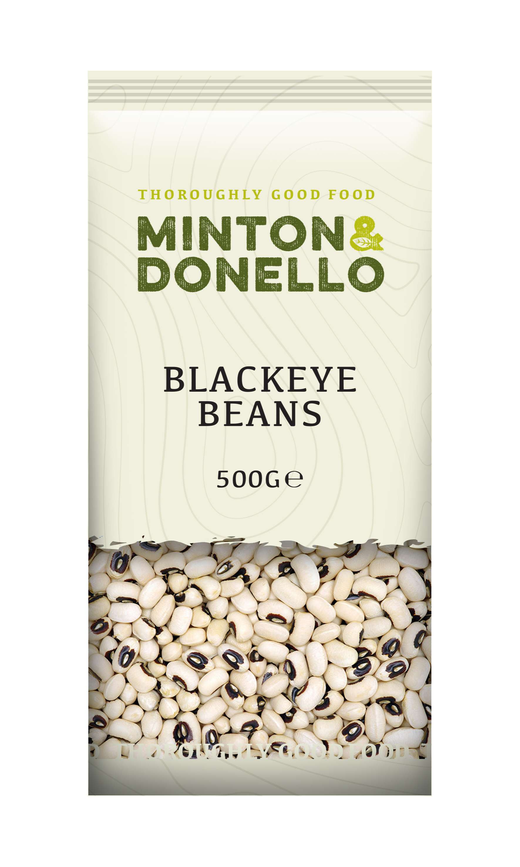 6 x Minton & Donello Blackeye Beans - 500g