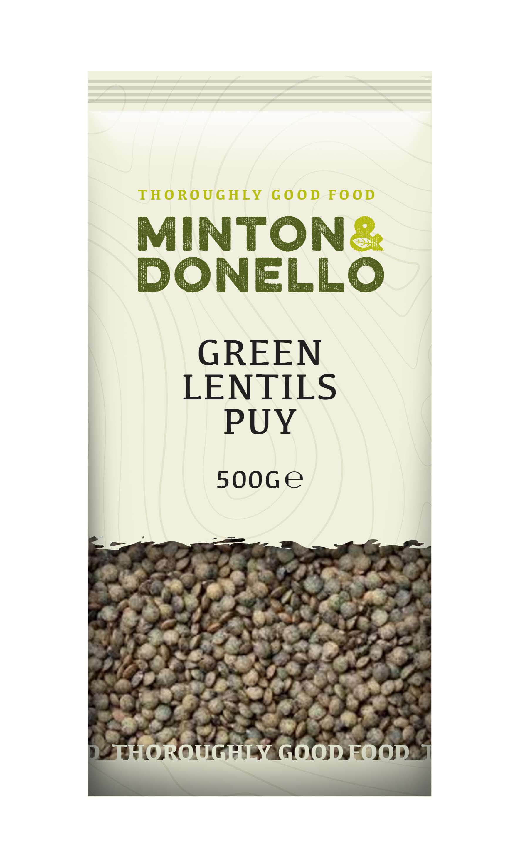 6 x Minton & Donello Green Lentils Puy - 500g