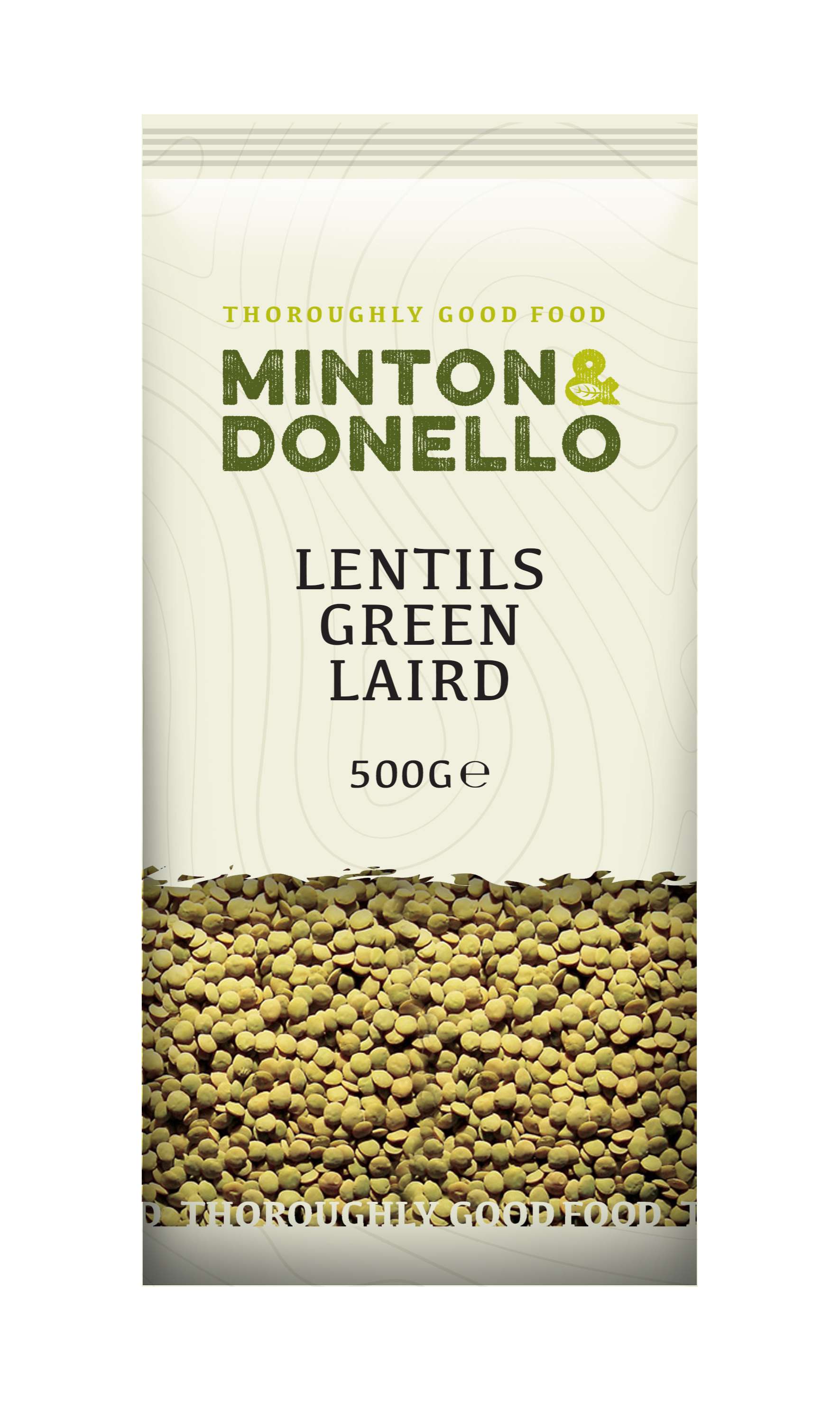 6 x Minton & Donello Lentils Green Laird - 500g