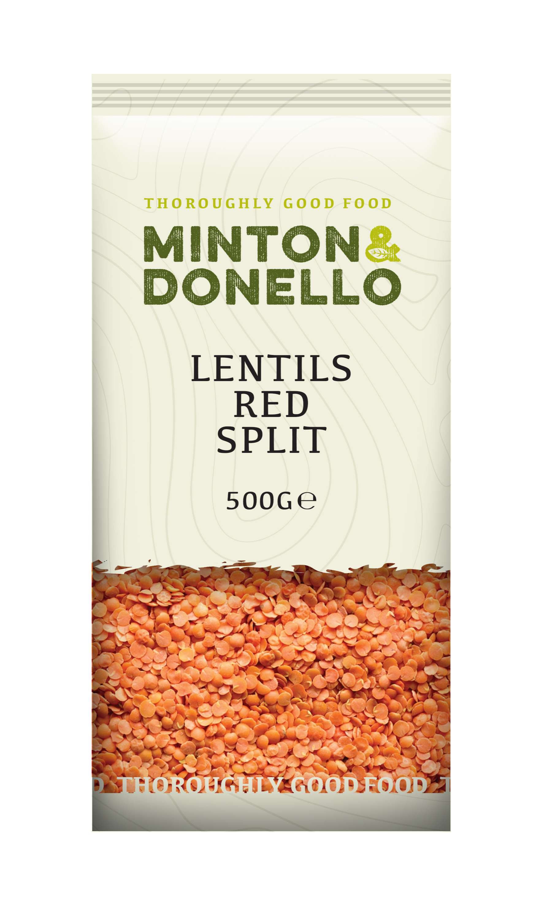 6 x Minton & Donello Lentils Red Split - 500g