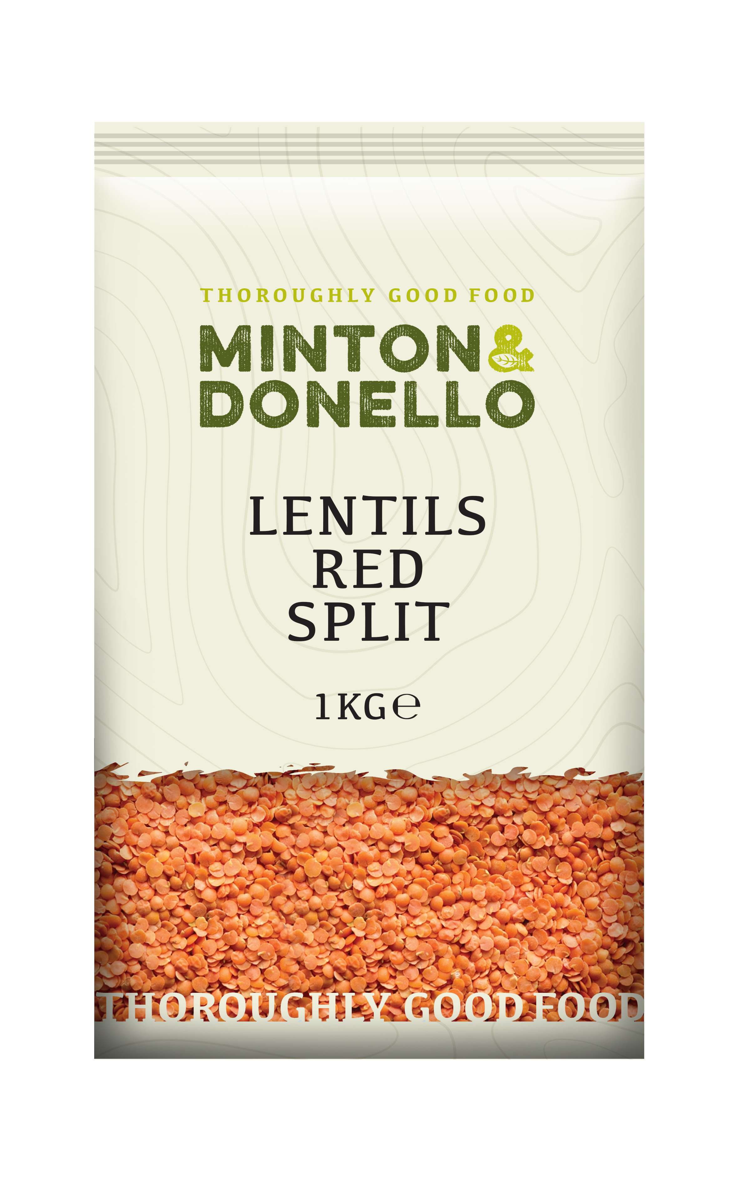 6 x Minton & Donello Lentils Red Split - 1000g