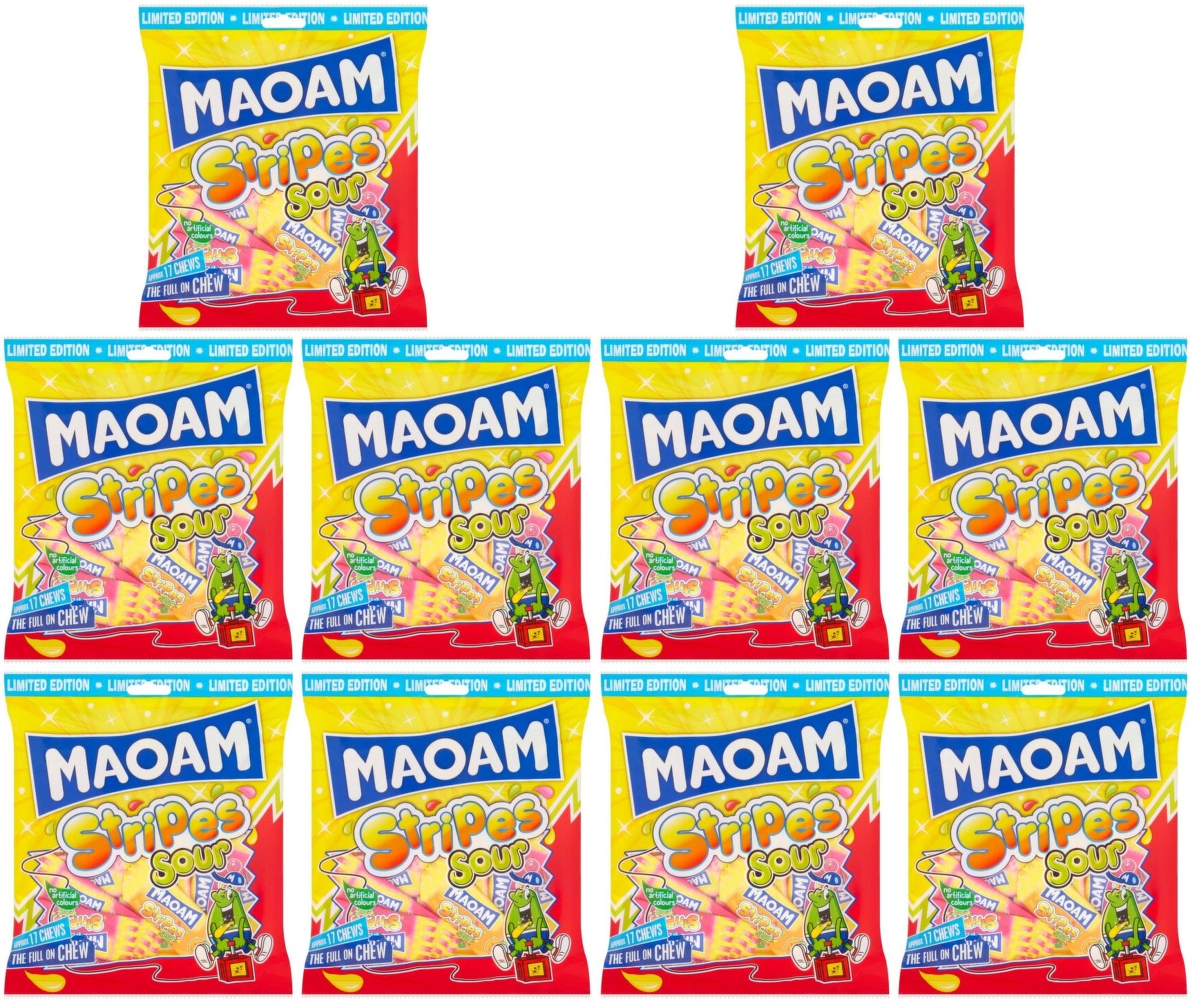 14 x Maoam Stripes Sours 140G