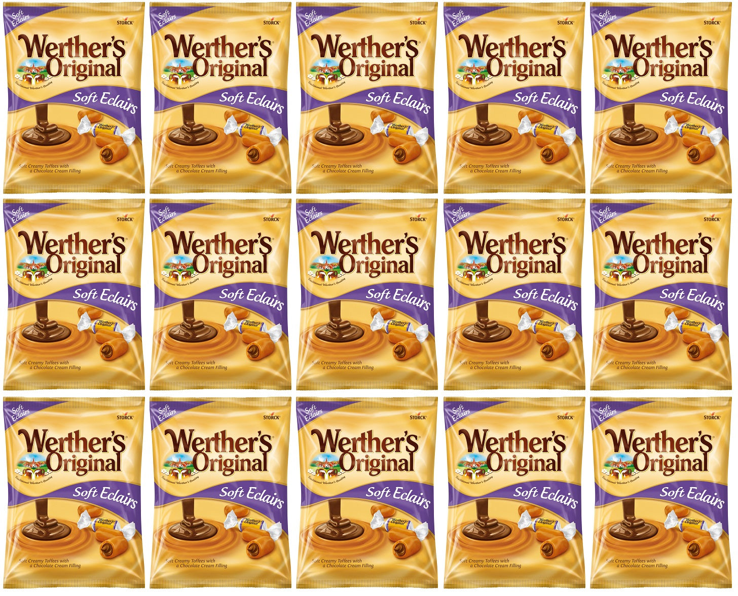 15 x Werthers Original Soft Eclairs 125G