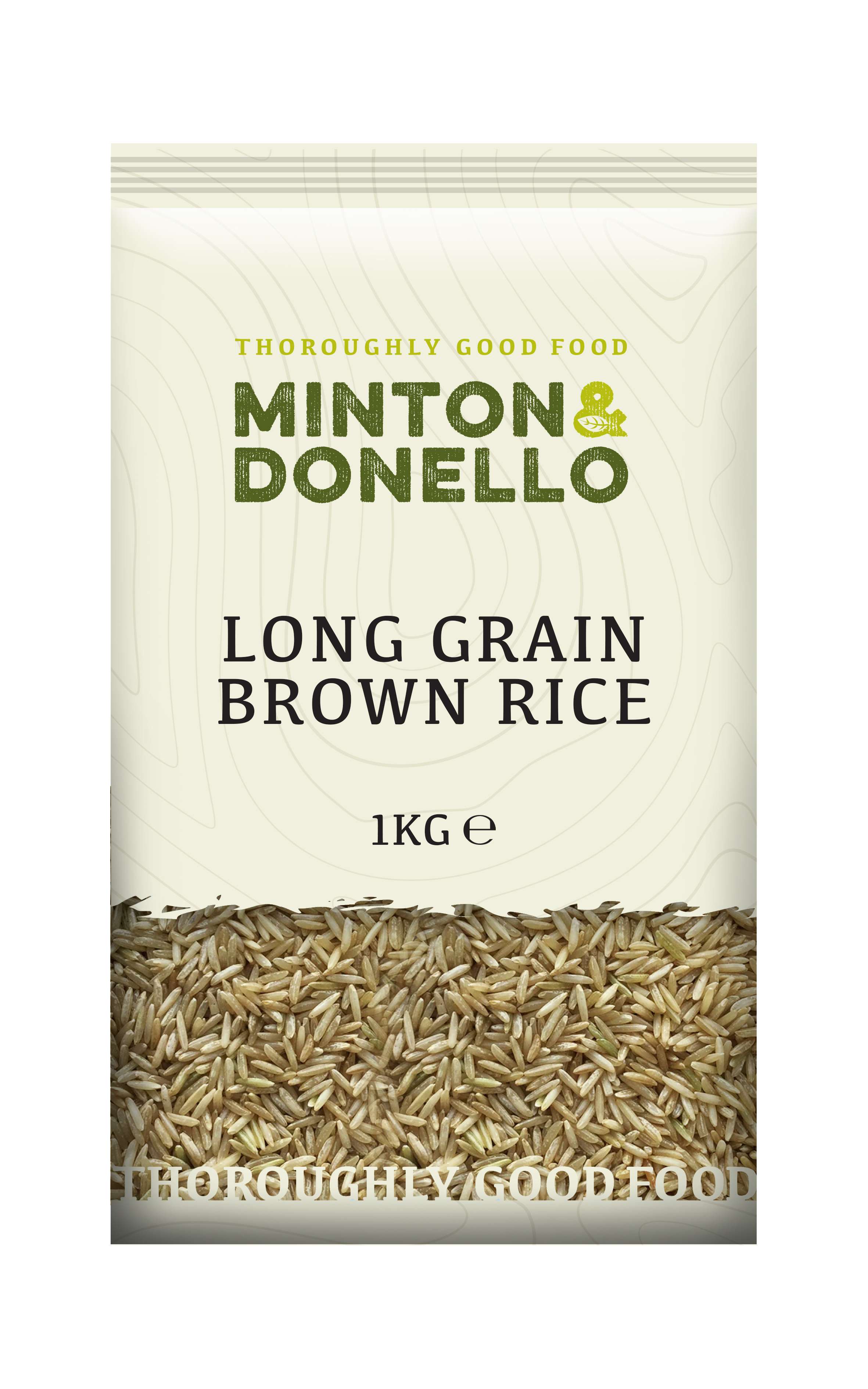 6 x Minton & Donello Long Grain Brown Rice - 1000g