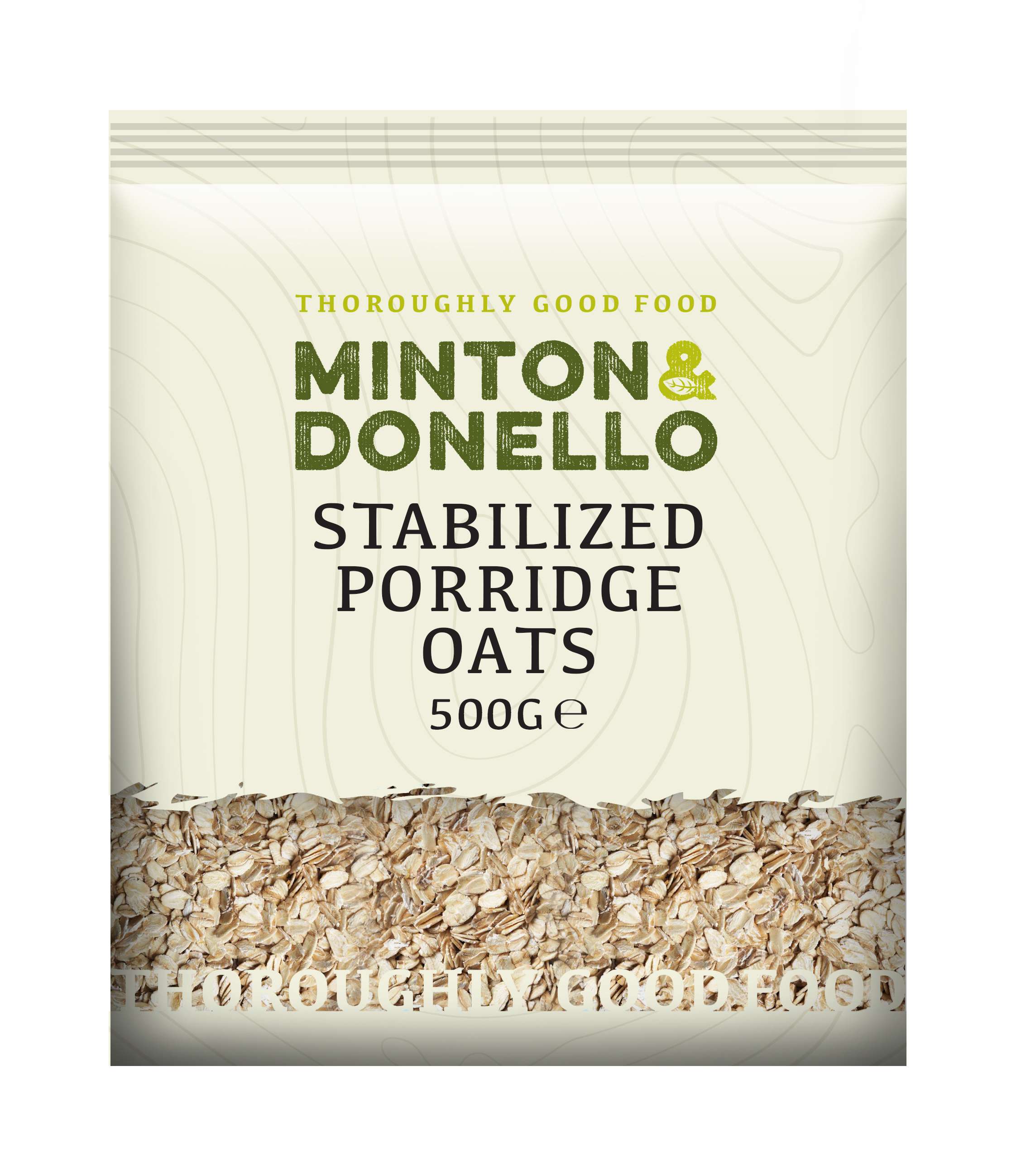 6 x Minton & Donello Stabilized Porridge Oats - 500g
