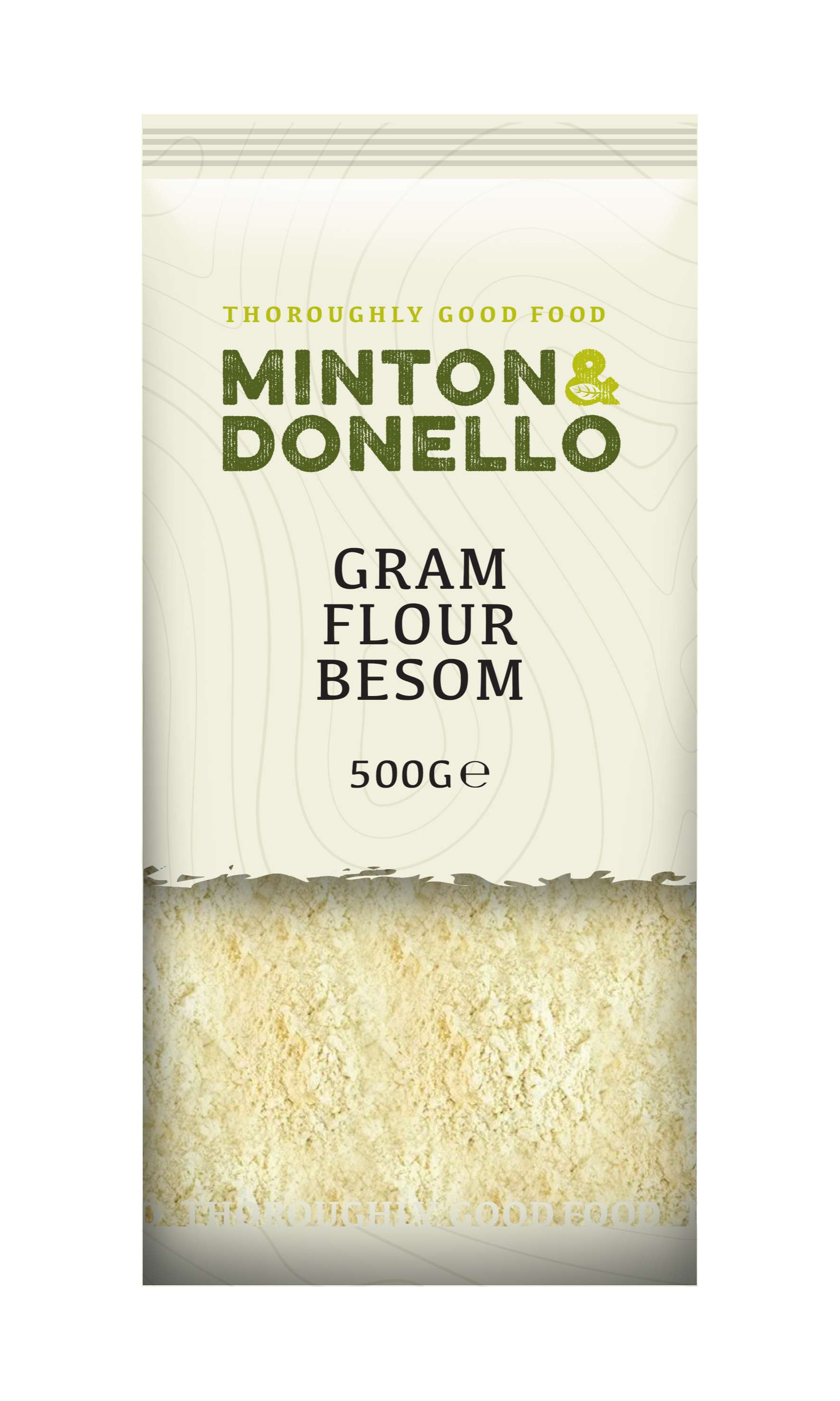 6 x Minton & Donello Gram Flour Besom - 500g